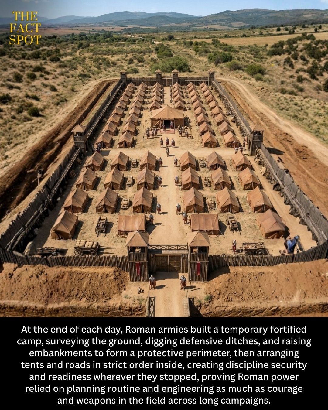 The Fact Spot - Roman armies did not simply sleep where... | Facebook