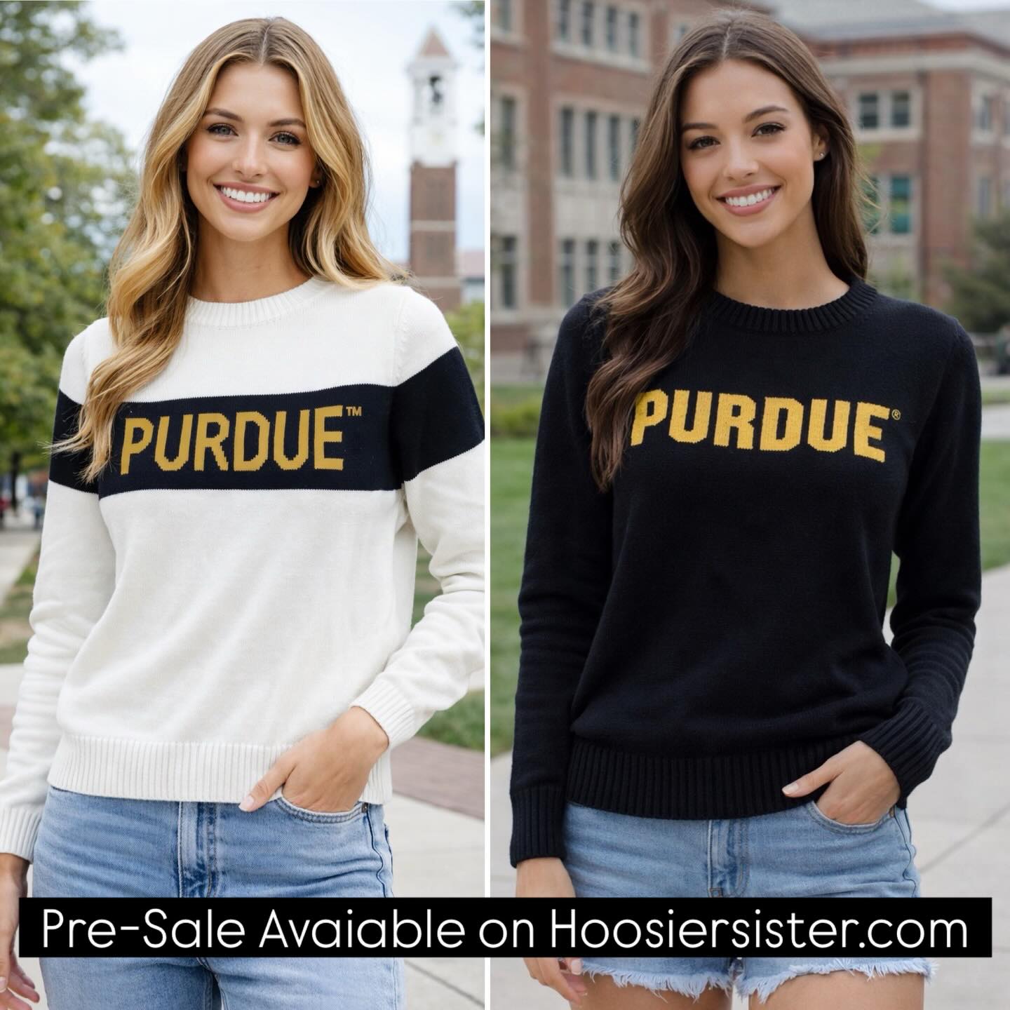 Hoosiersister - PURDUE SWEATERS PRE-SALE IS LIVE! Our Purdue sweaters ...