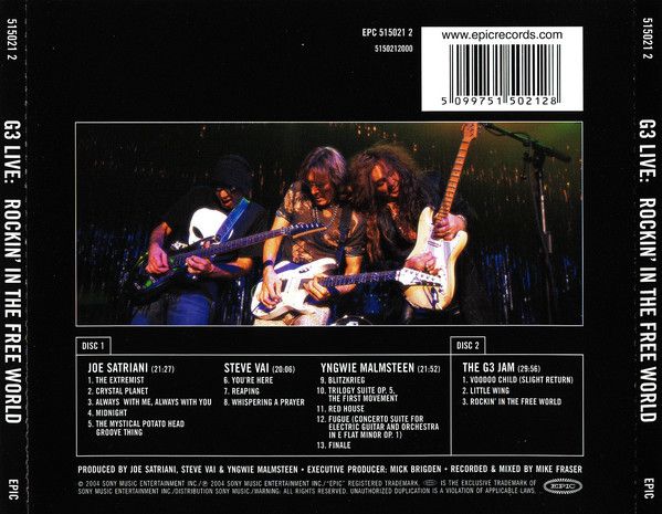 15 years ago today, Joe Satriani, John Petrucci and I released 