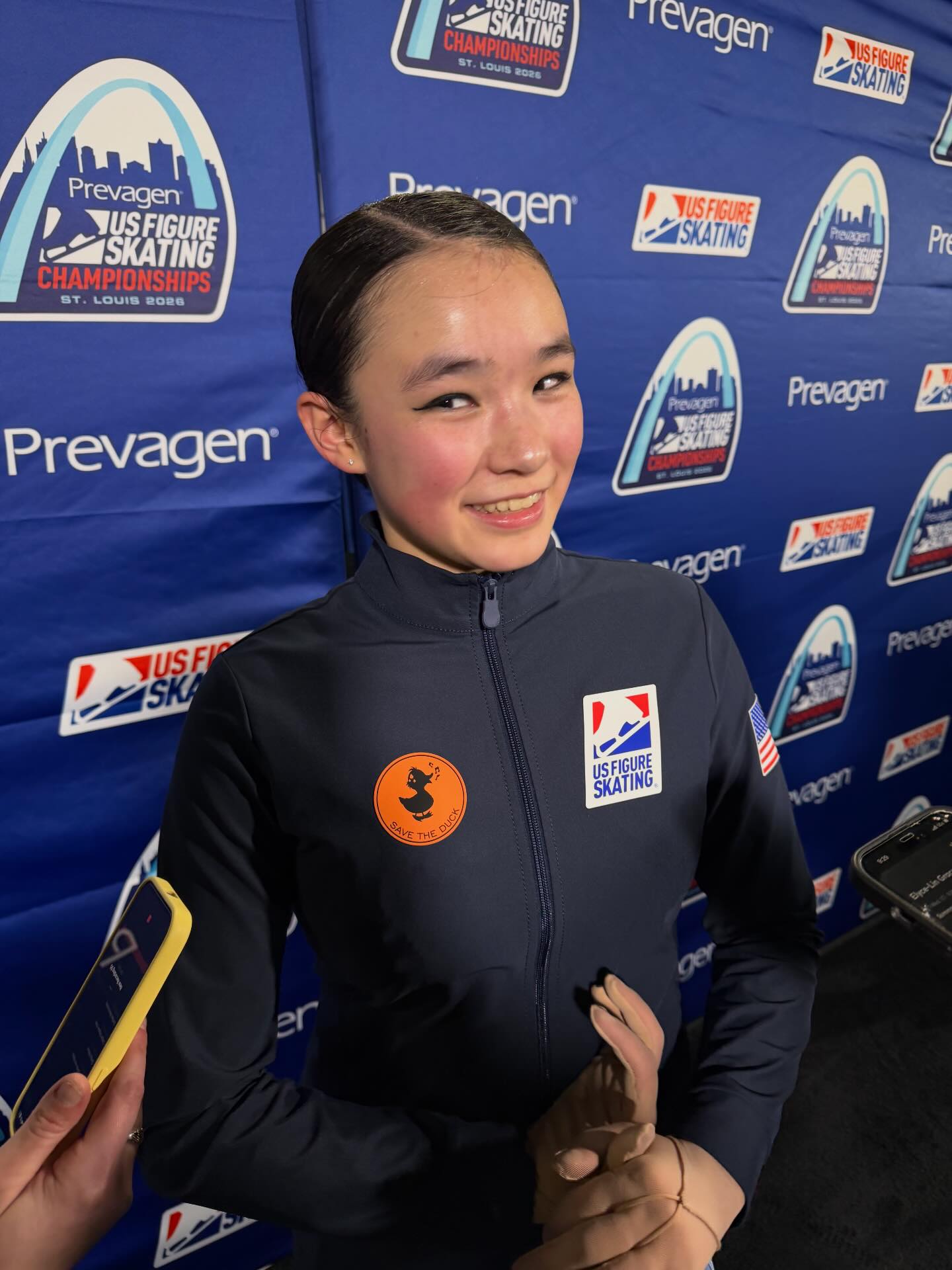 On Wednesday, Elyce Lin-Gracey skated an elegant short program at 