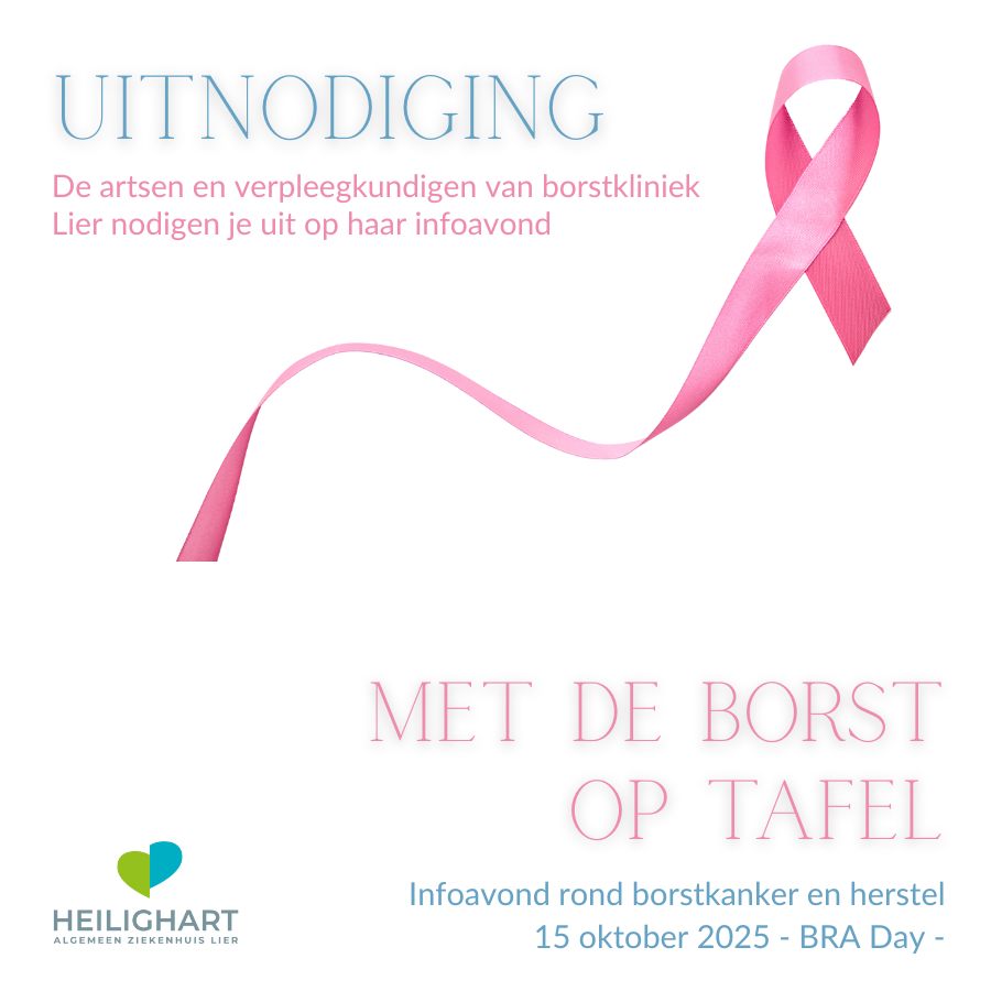 🎀 Met de borst op tafel! 🎀 Met... - HeiligHartziekenhuis Lier | Facebook