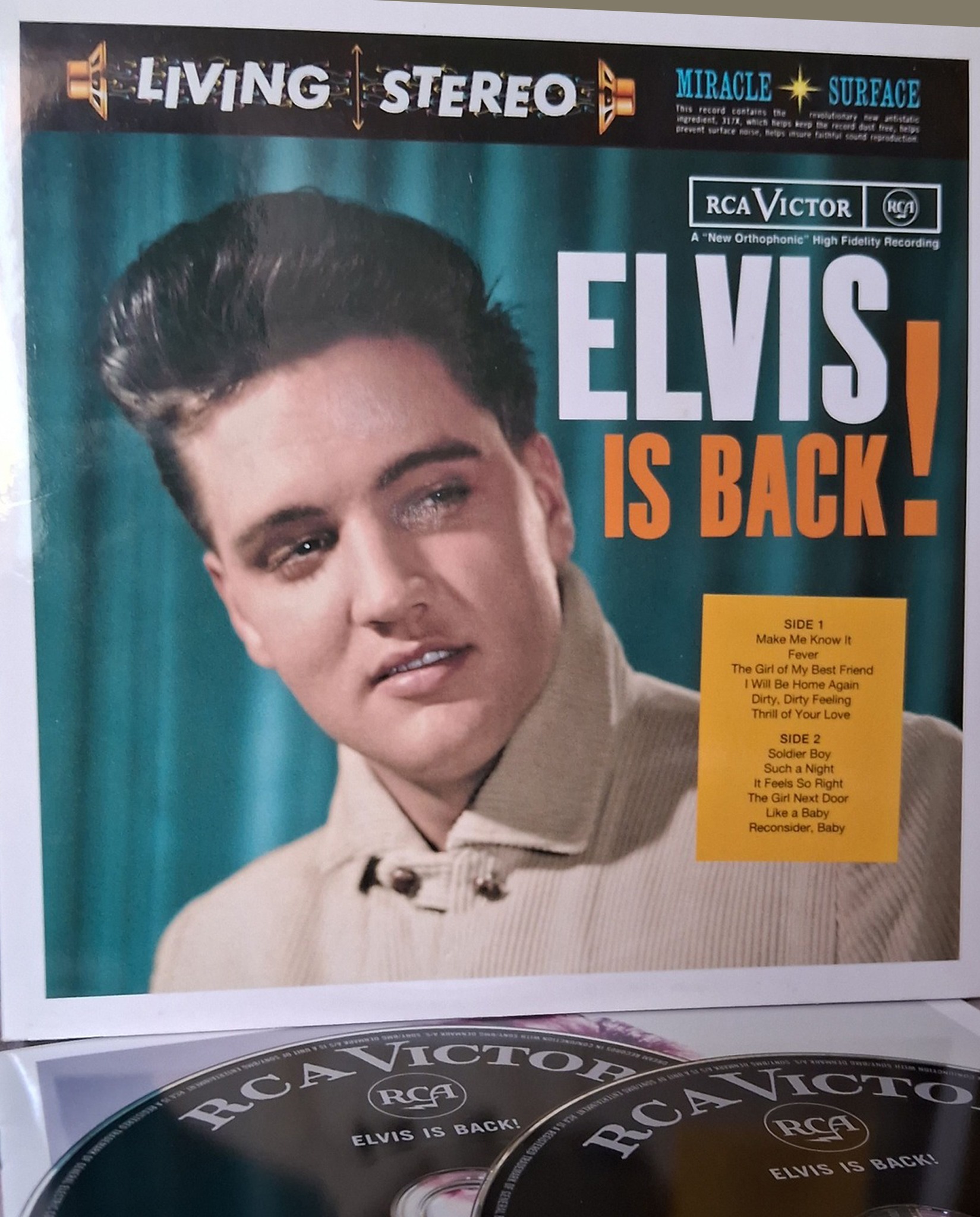 Elvis is Back. UK Press from 1960 (His first Stereo Album Release)