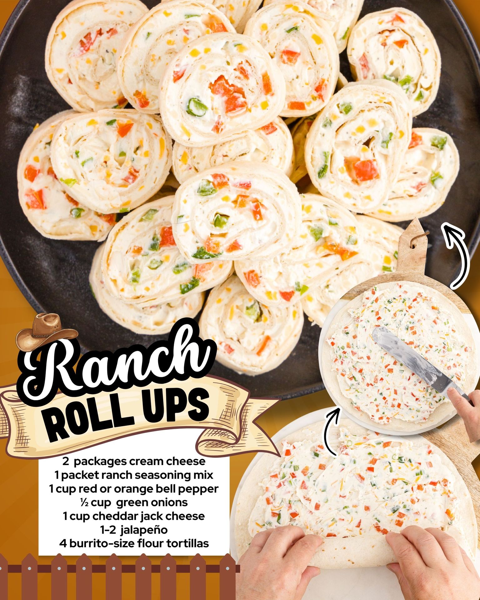 RANCH ROLL UPS 🤠 16 ounces cream... - Lemons and Laser Beams | Facebook