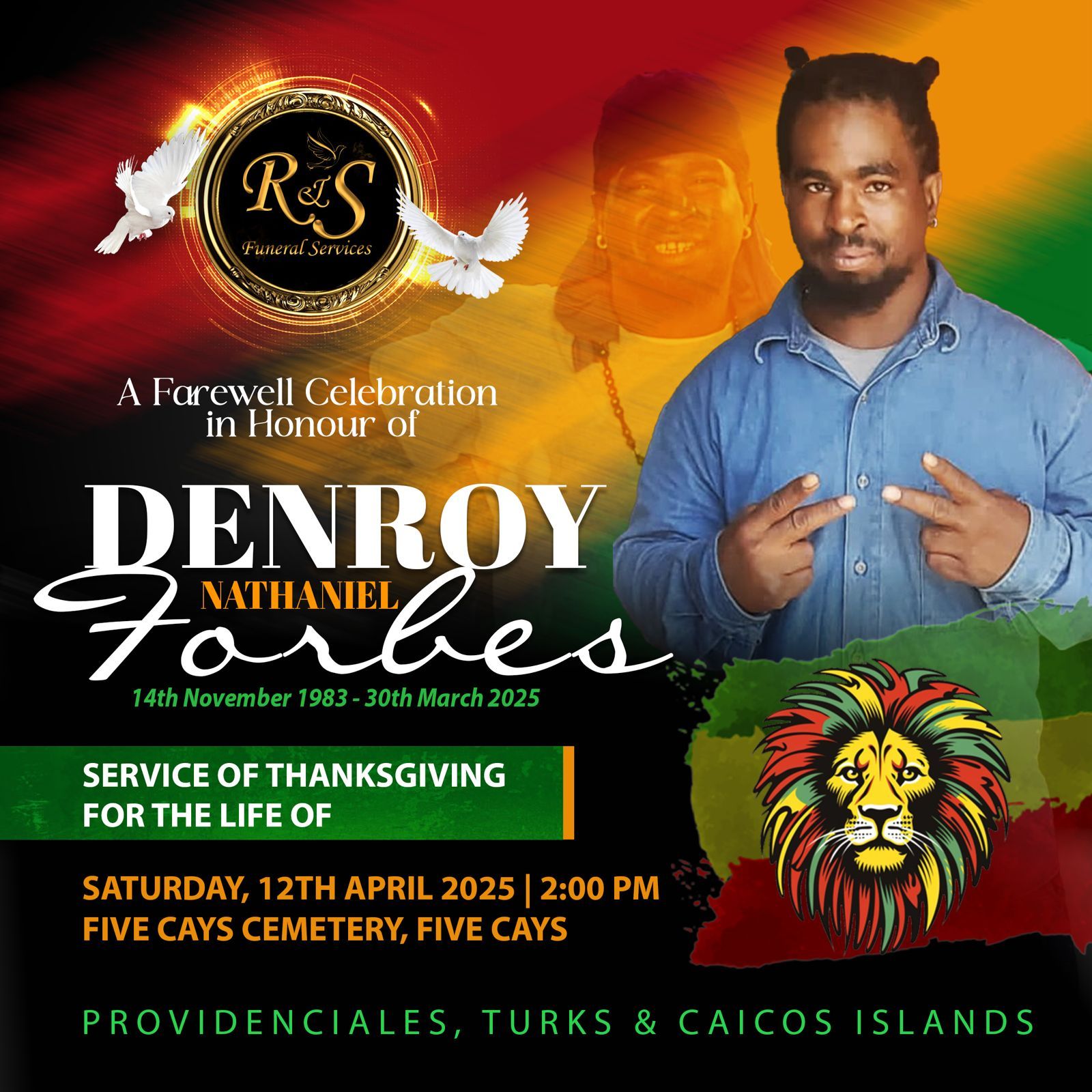 R & - FUNERAL ANNOUNCEMENT FOR THE LATE ️💚𝐃𝐄𝐍𝐑𝐎𝐘 𝐍𝐀𝐓𝐇𝐀𝐍𝐈𝐄𝐋 𝐅𝐎𝐑𝐁𝐄𝐒💛🖤 ...