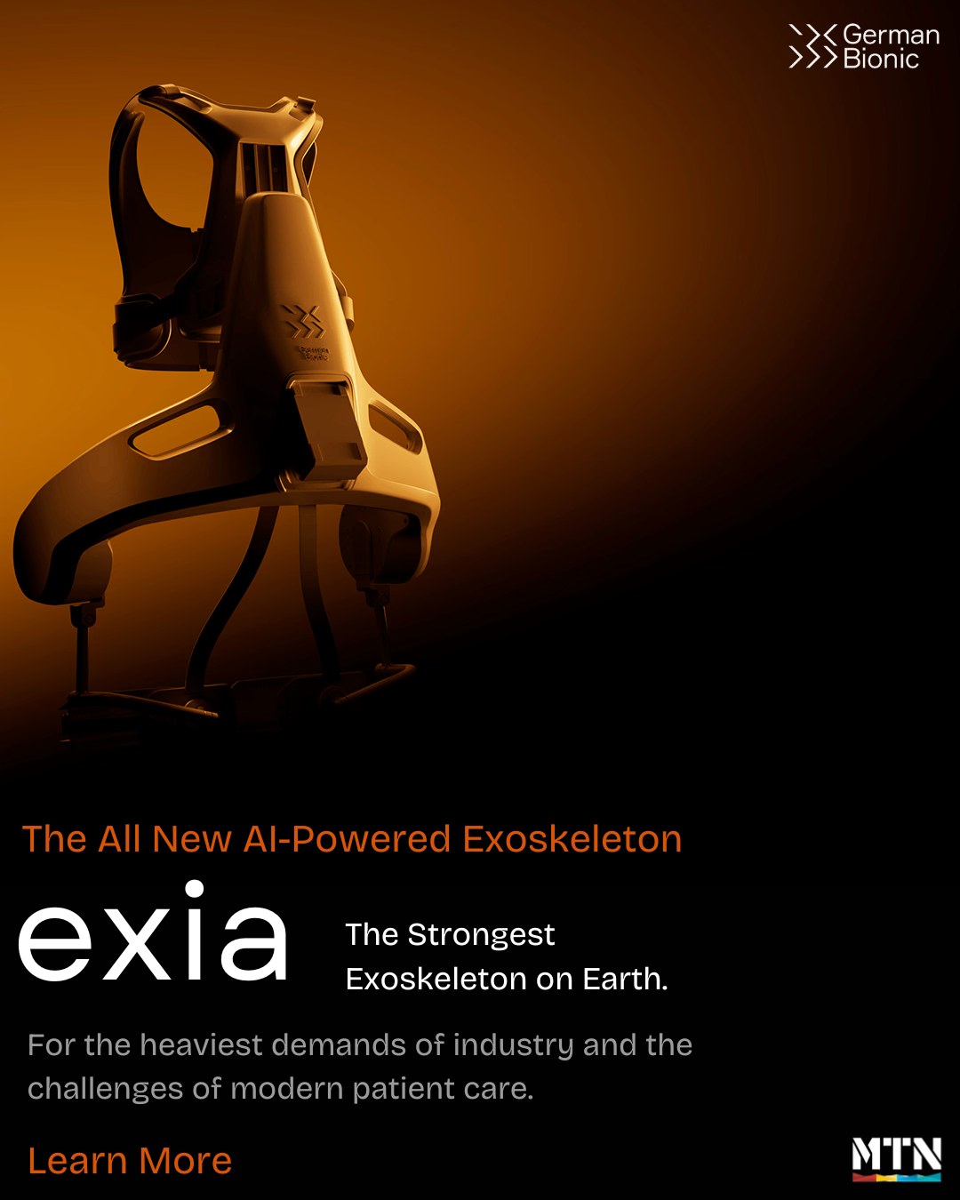 MTN - German Bionic Exia: The All New AI-Powered Exoskeleton, now at ...