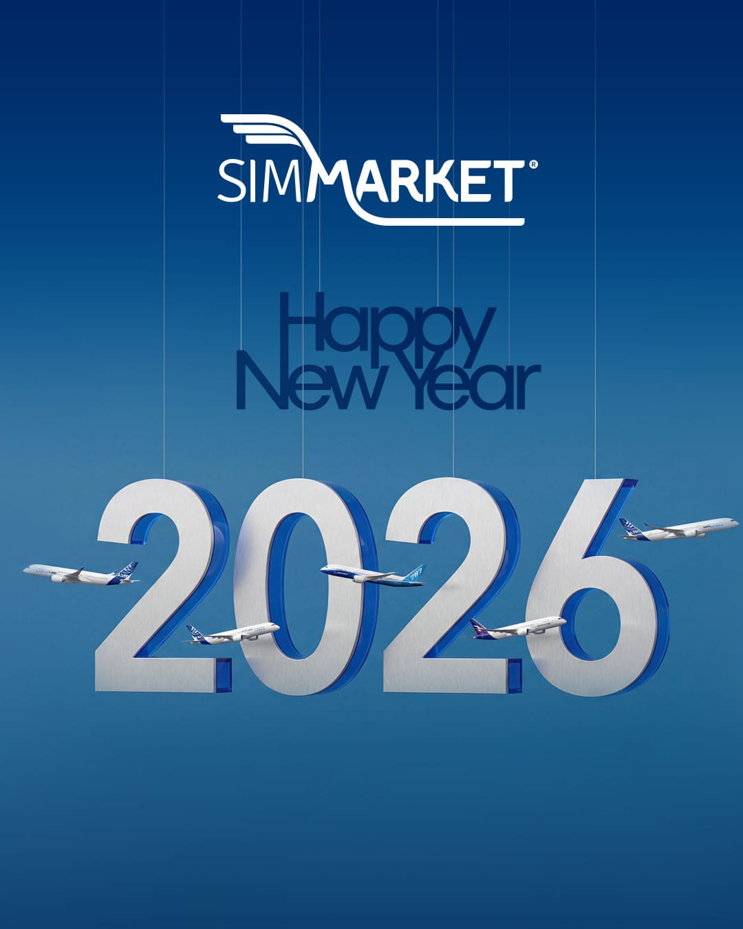 SIMMARKET - ️ Happy New Year 2026 from SIMMARKET New skies. New ...