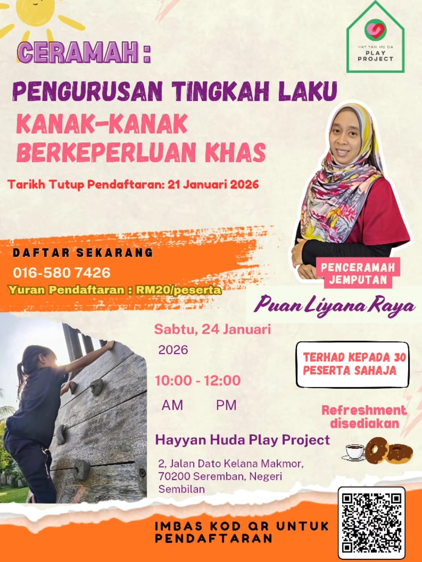 Jemputan Ceramah untuk Ibu... - Hayyan Huda Play Project | Facebook