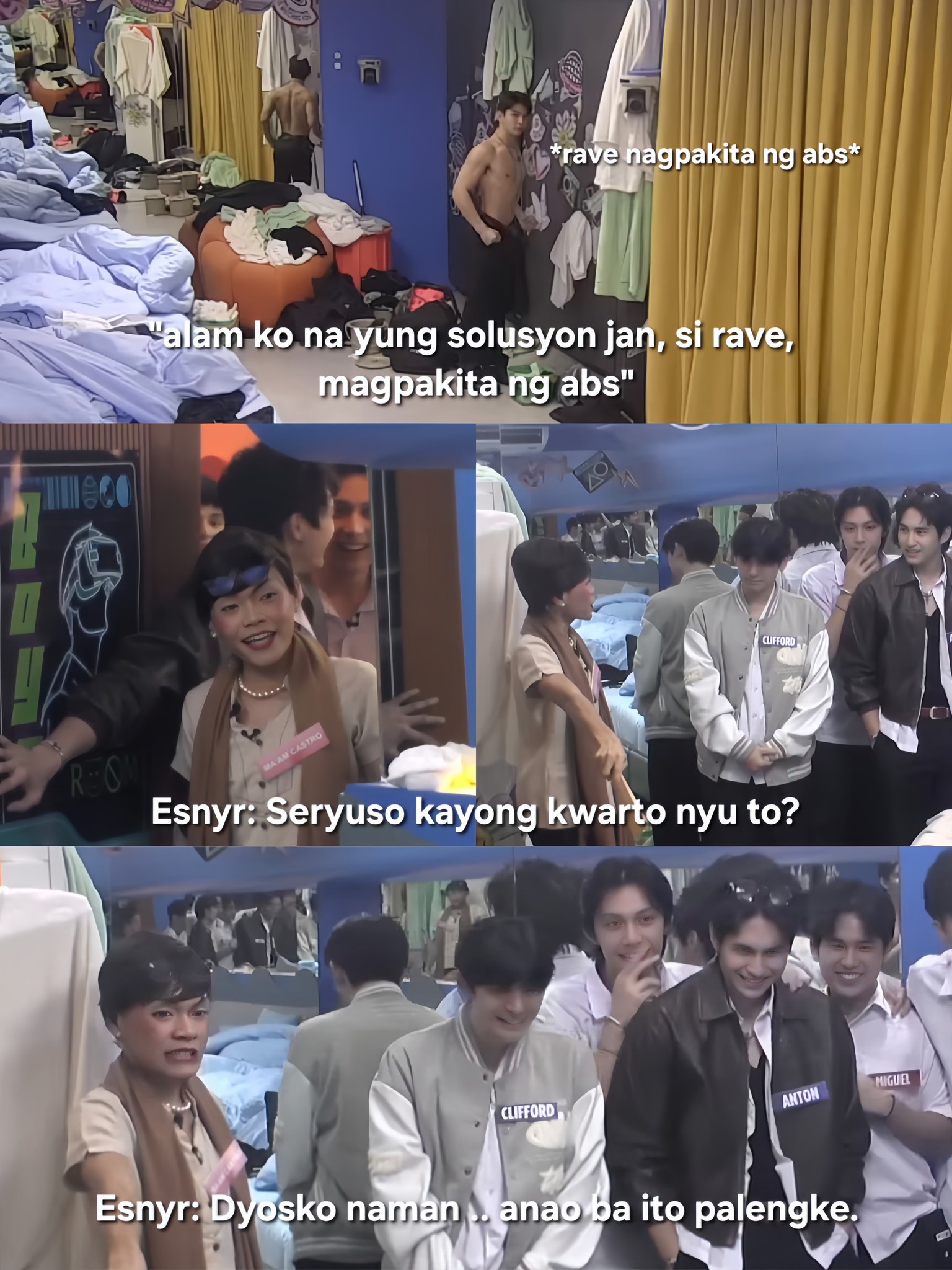 Sae - Yung solusyon nila magpakita ng abs si rave para madistract si ...