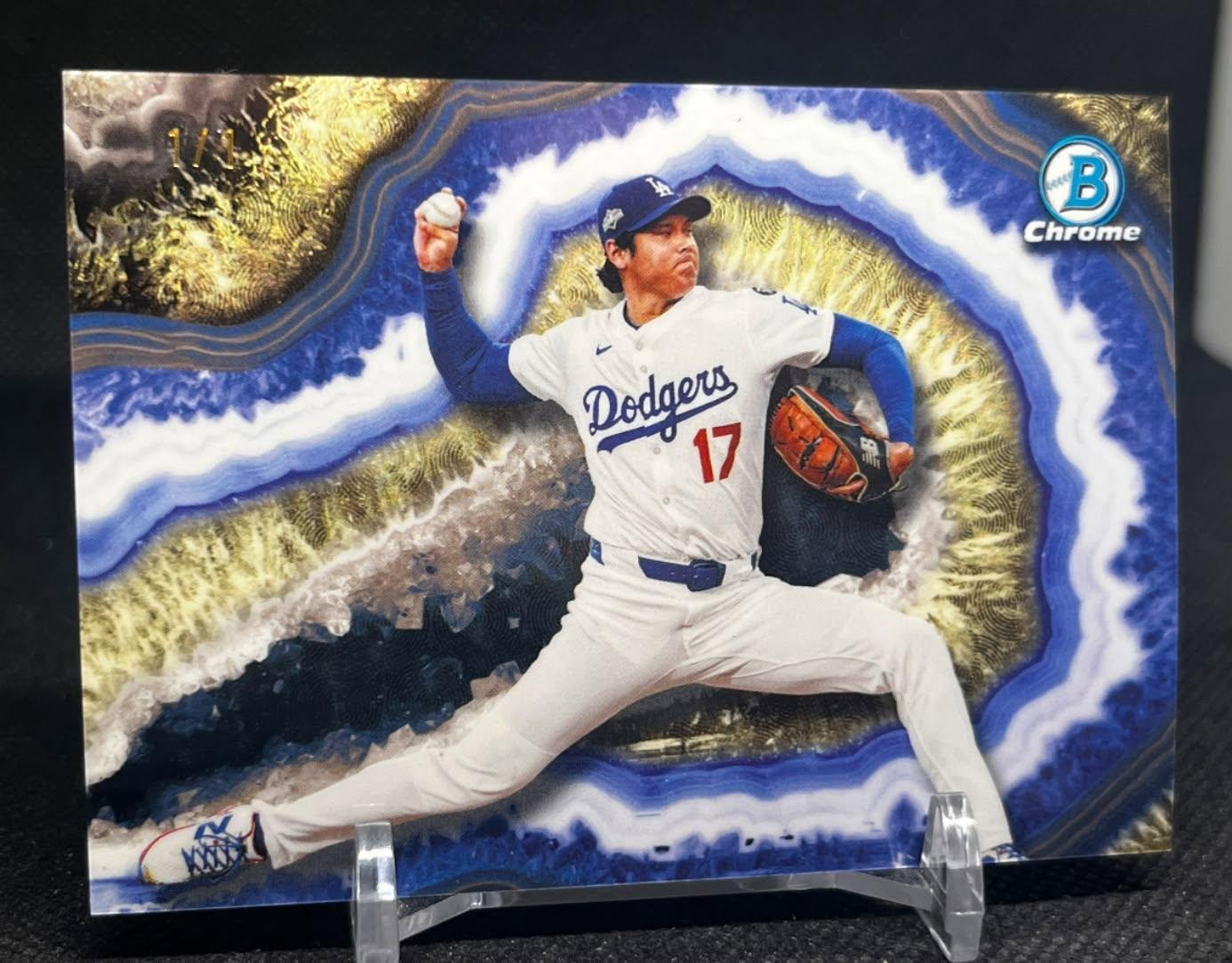 JUST PULLED: Shohei Ohtani's 1/1 'Crystallized' insert from 2026