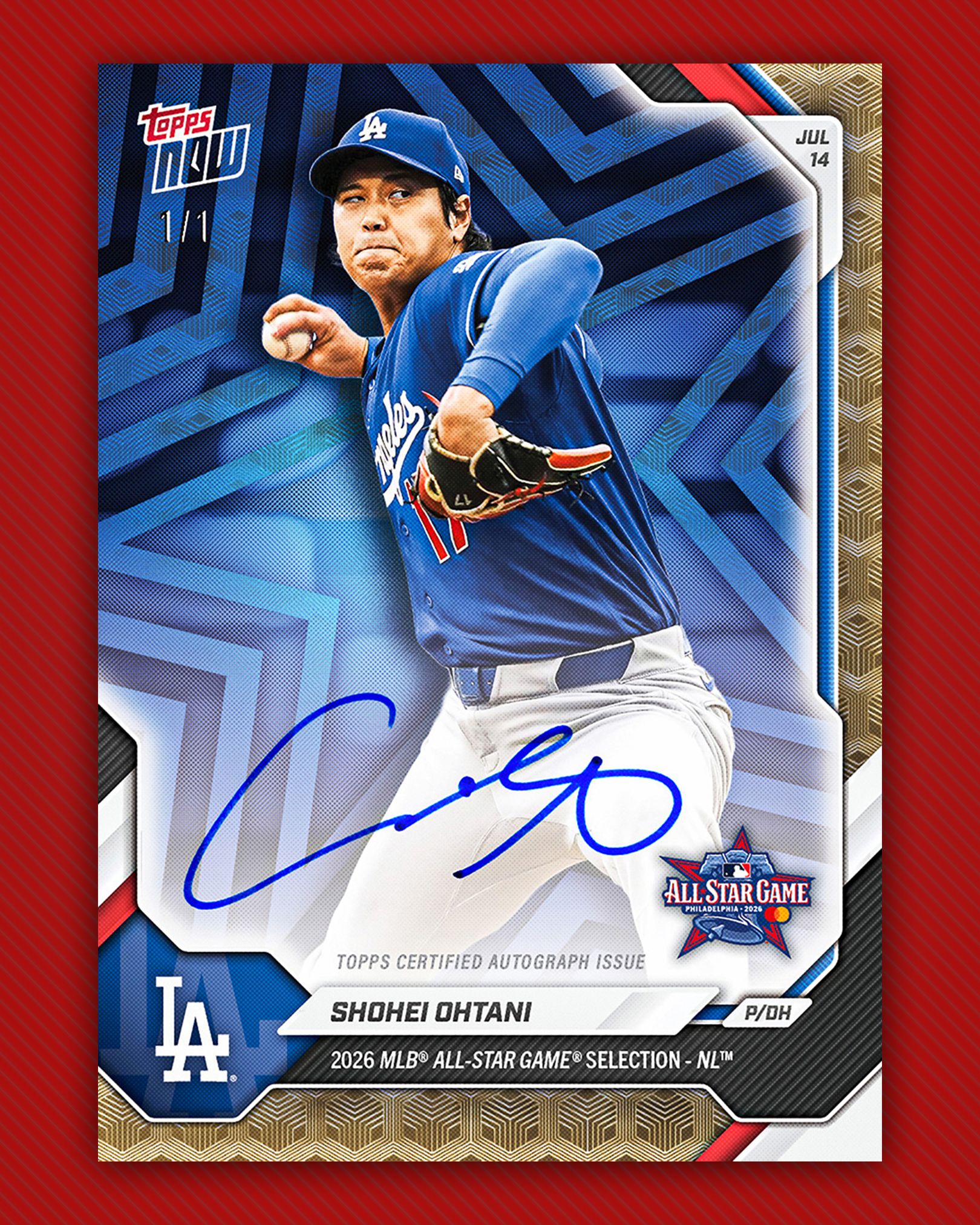 FIRST LOOK: Shohei Ohtani's back-to-back Gold Logoman dual
