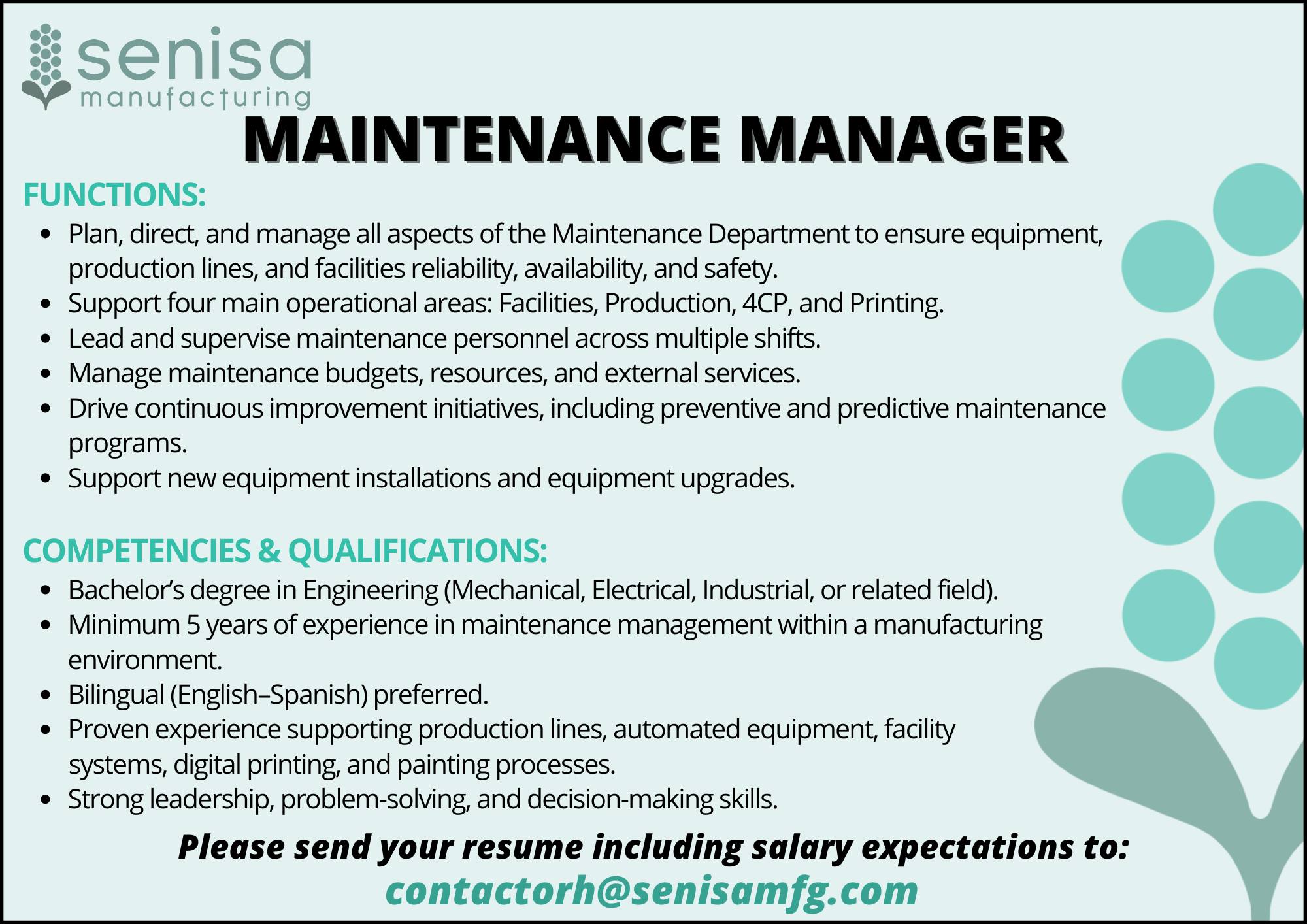 Senisa Mfg - Senisa Mfg added a new photo.