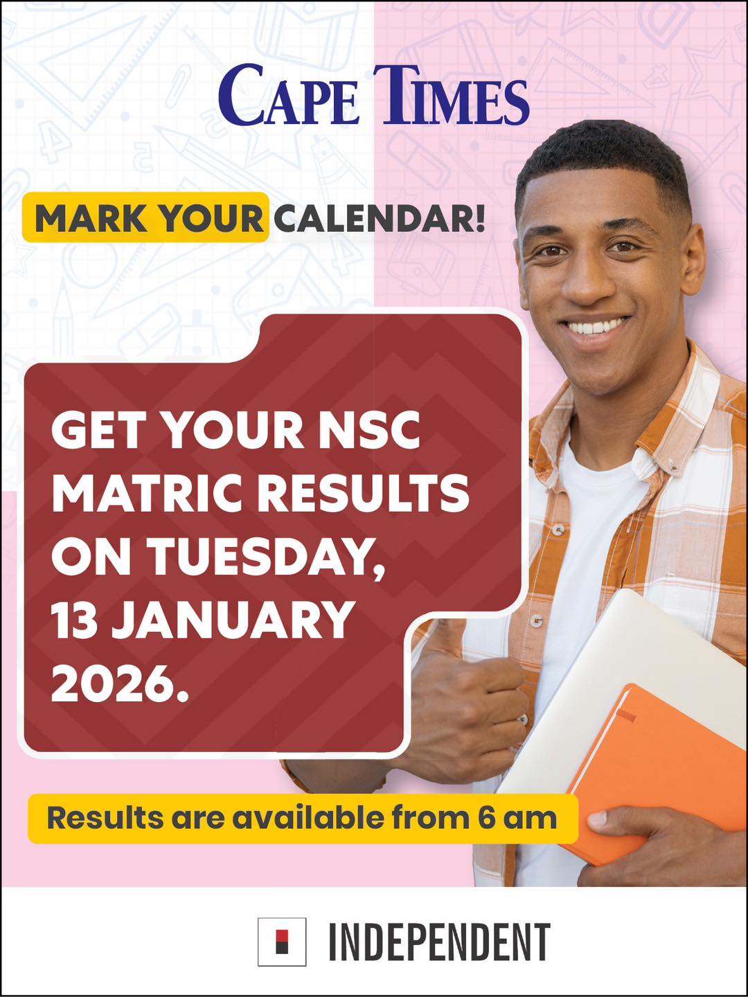 Cape Times - The wait is almost over! Matric results... | Facebook