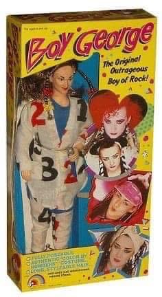 I used a Precious Moments figurine to create Culture Club era Boy
