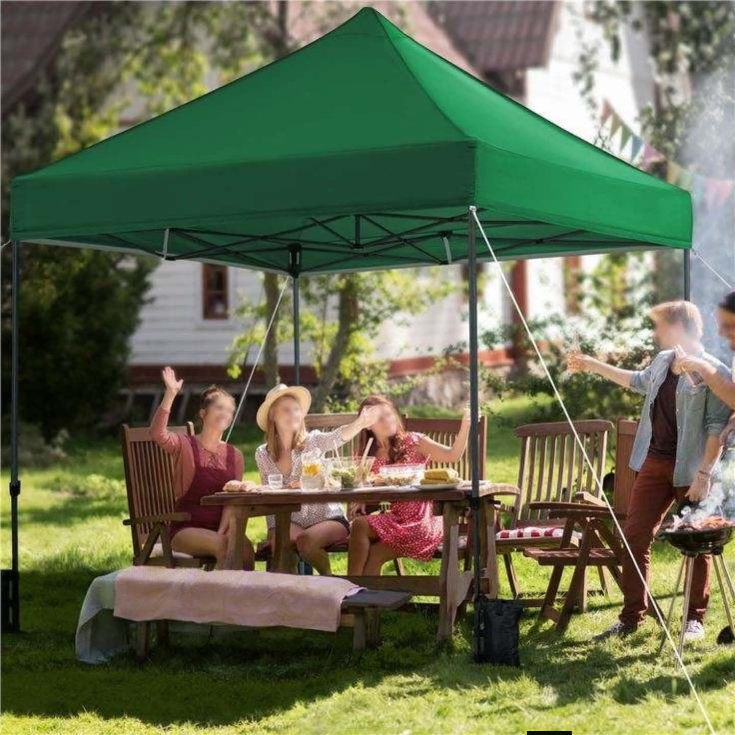 Table De Camping Pliante Bakaji En Aluminium Avec 4 Tabourets – Réglable En Hauteur, Format Valise, Légère 3,6 Kg, Idéale Pique-nique Et Jardin