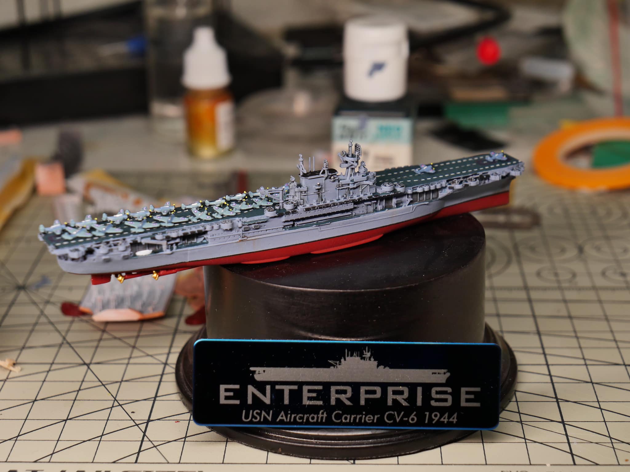 USS Enterprise CV-6 cosplay and model by sosenka