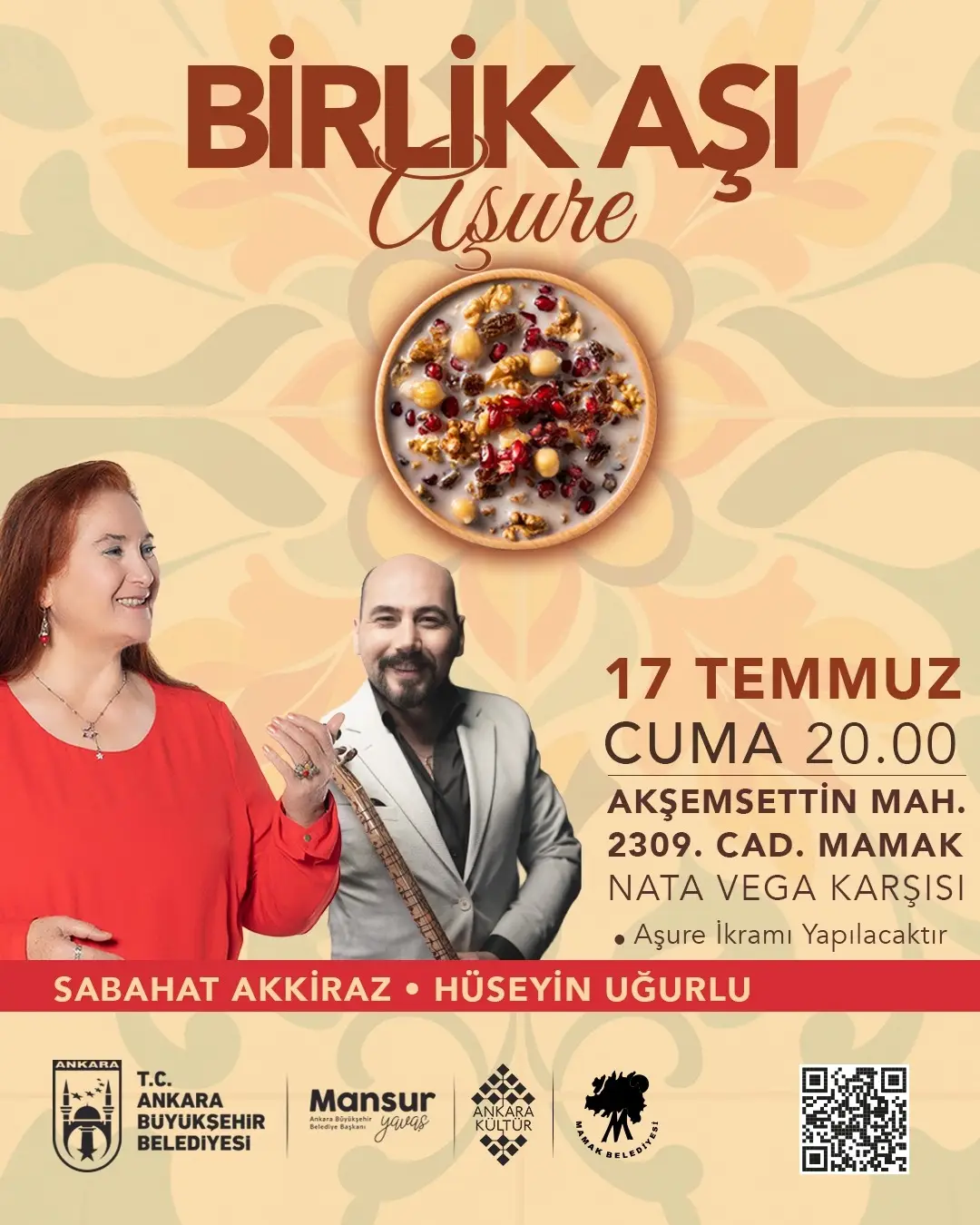 asuページ Birlik Aşı Aşure Etkinliği'nde, aşurenin bereketini ve paylaşmanın