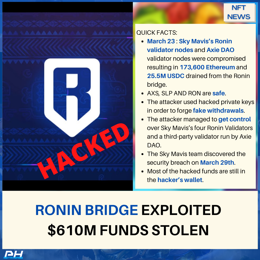 PH Metaverse - Ronin just got compromised six days ago,... | Facebook