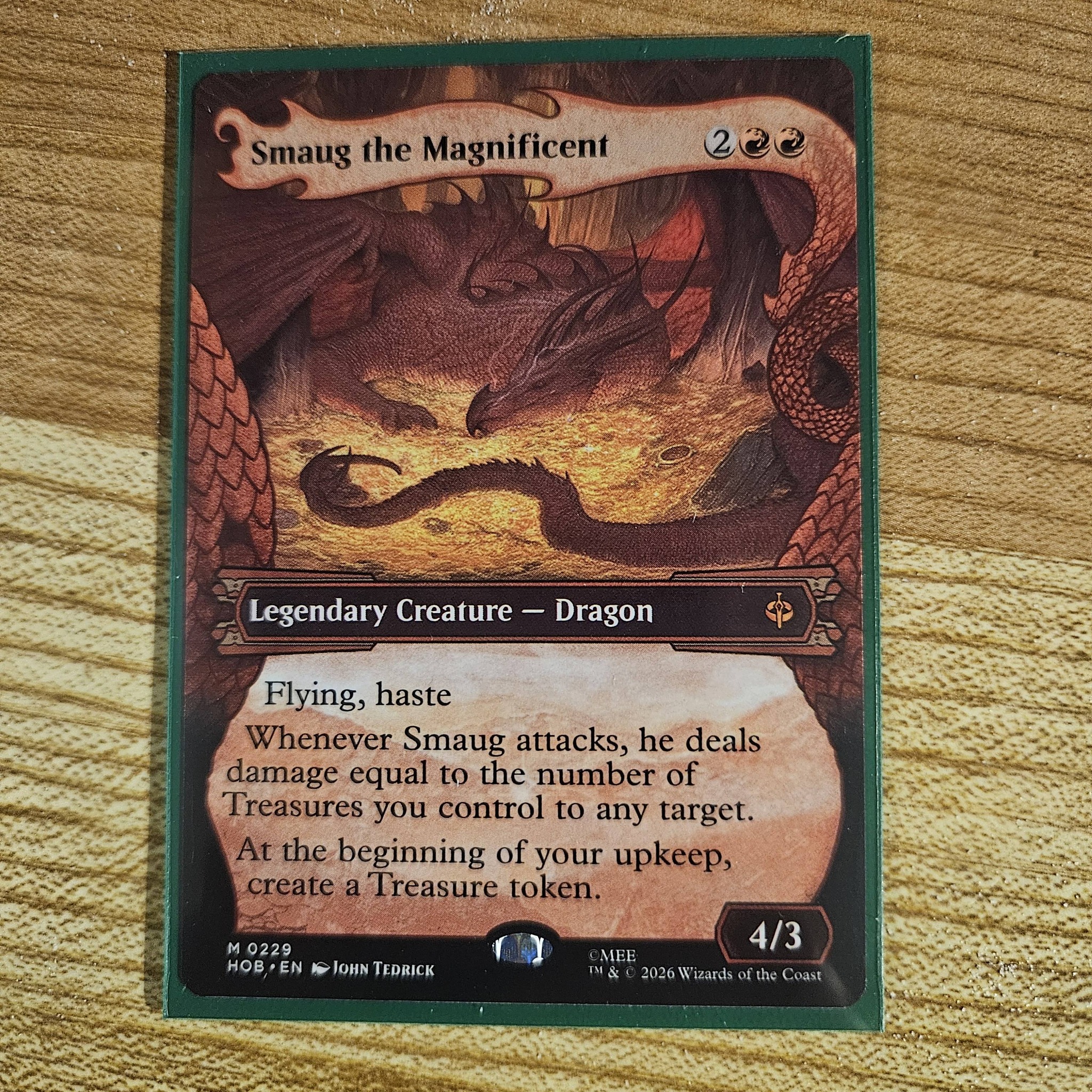MTG 壮大なる者、スマウグ　ショーケース　英語 MTG HOB smaug the Magnificent エイゴ版 MTG 壮大なる者 スマウグ