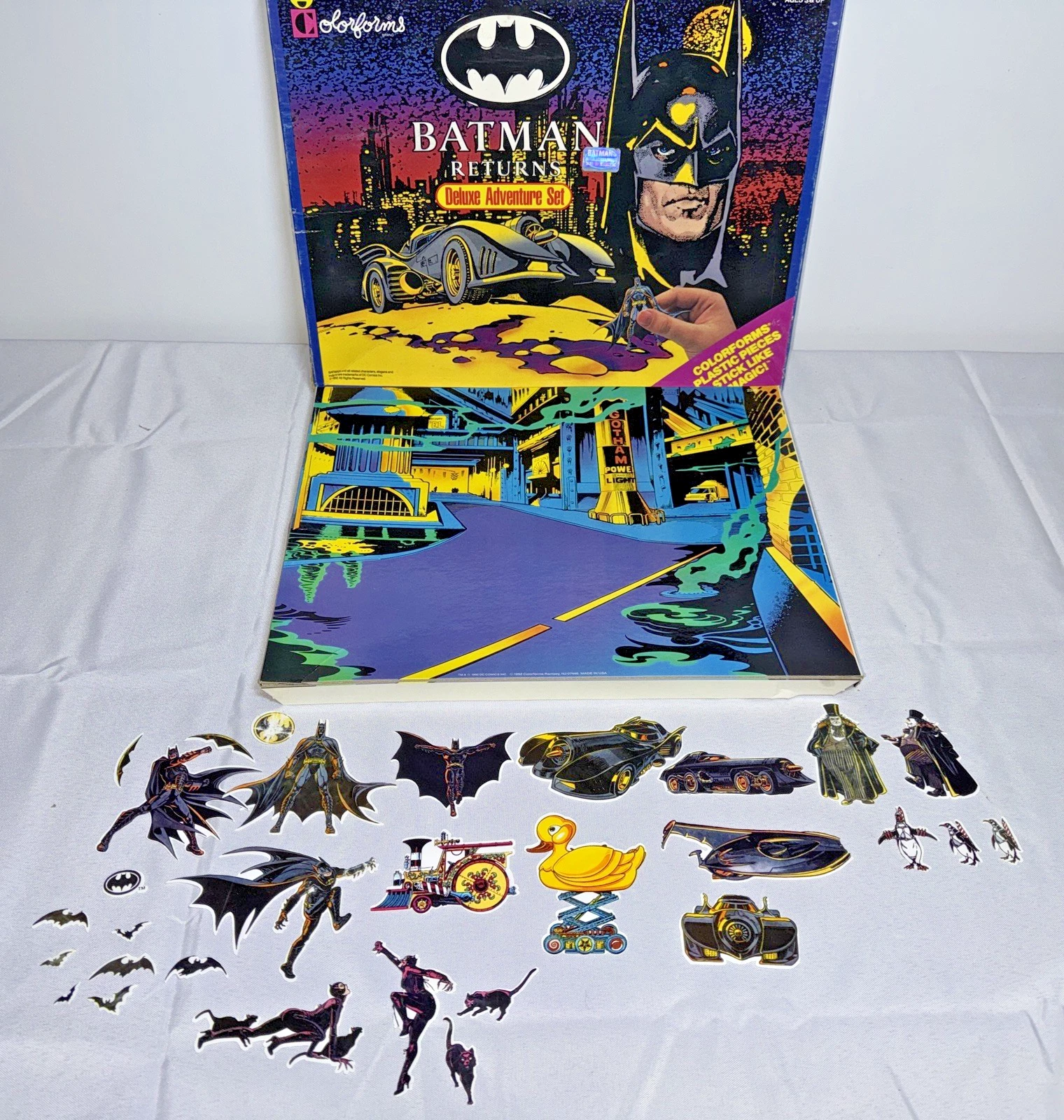 Batman Returns Deluxe Adventure Colorforms Vintage 1992 Complete Set ...