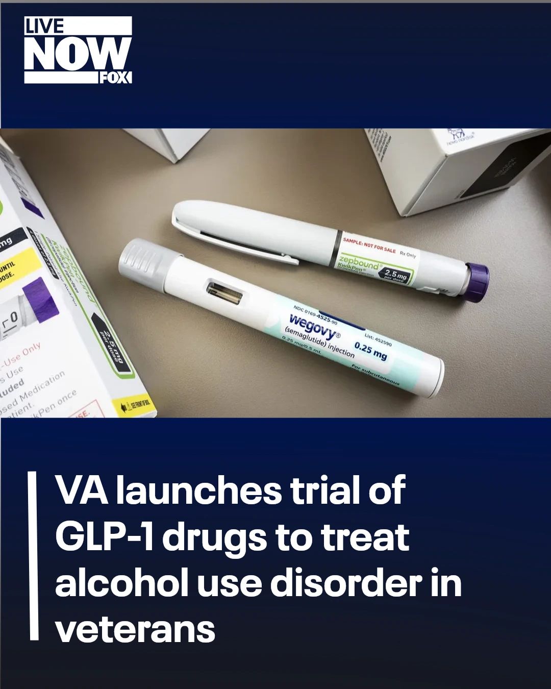 The VA is launching a new clinical trial to test whether blockbuster GLP-1 drugs used for weight loss and type 2 diabetes can treat alcohol use disorder in veterans. More below ⬇️