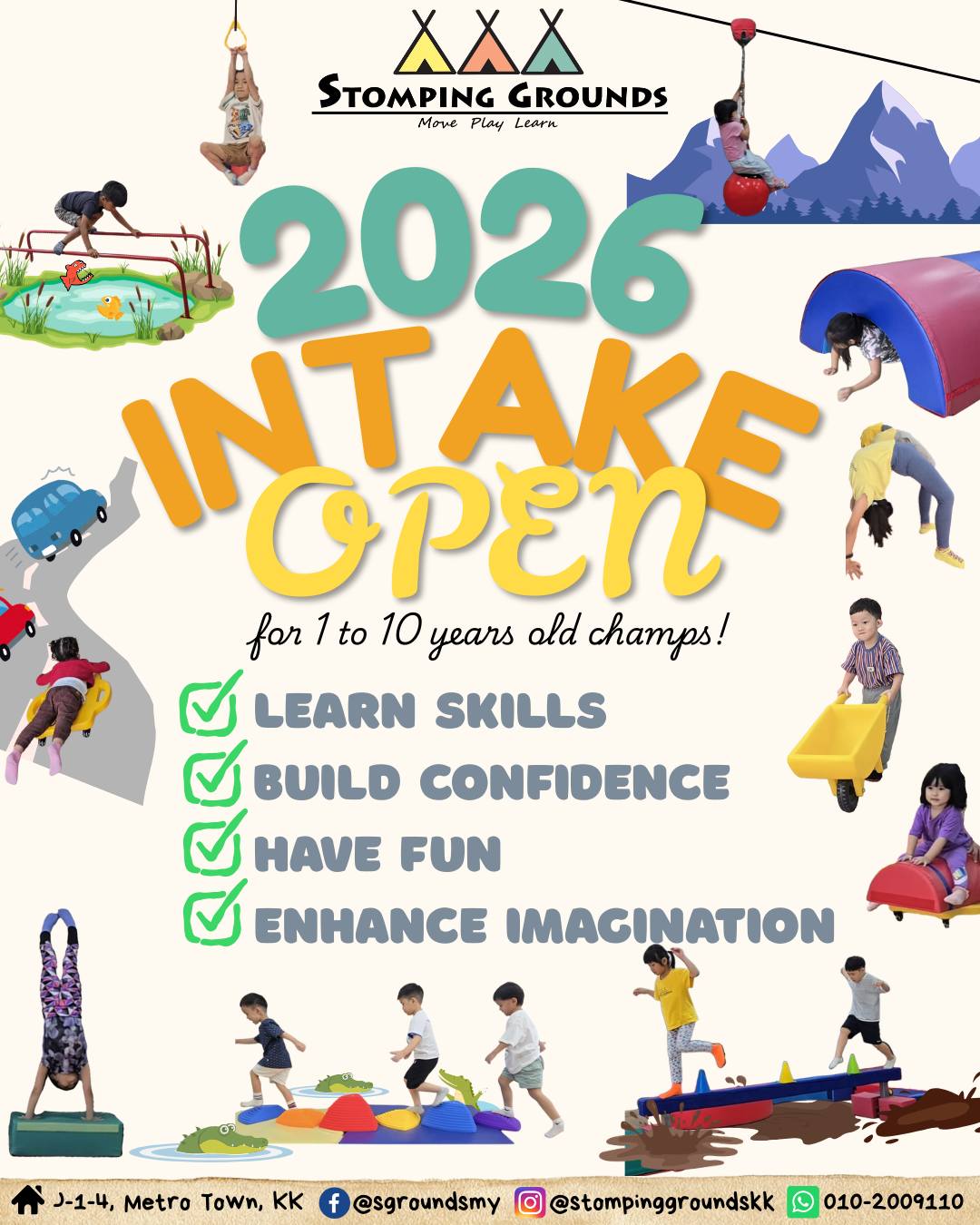 2026 intake now open!!! Give your... - Stomping Grounds KK | Facebook