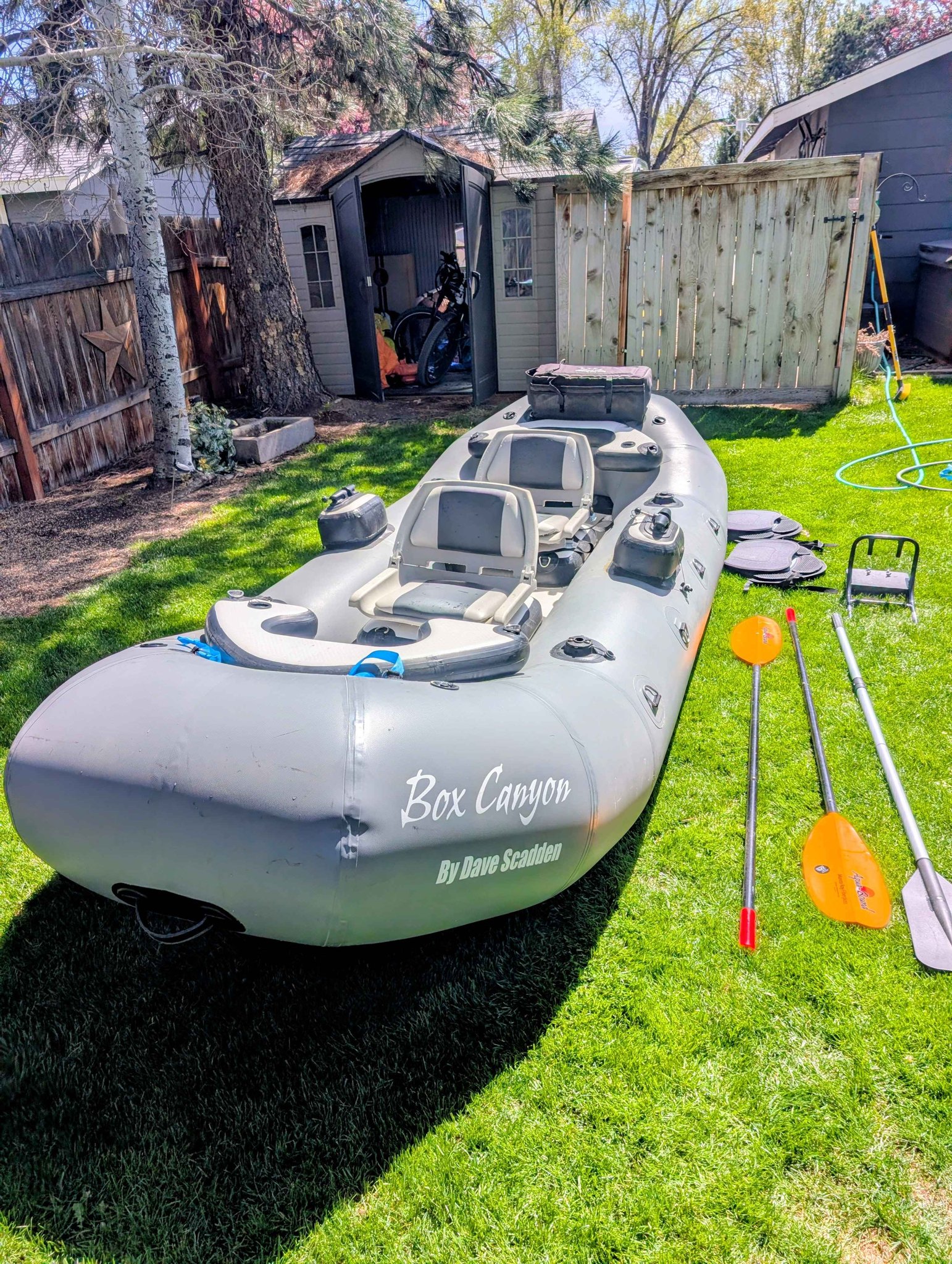 13 ft Whitewater Flyfishing Raft 2024 Dave Scadden frameless 