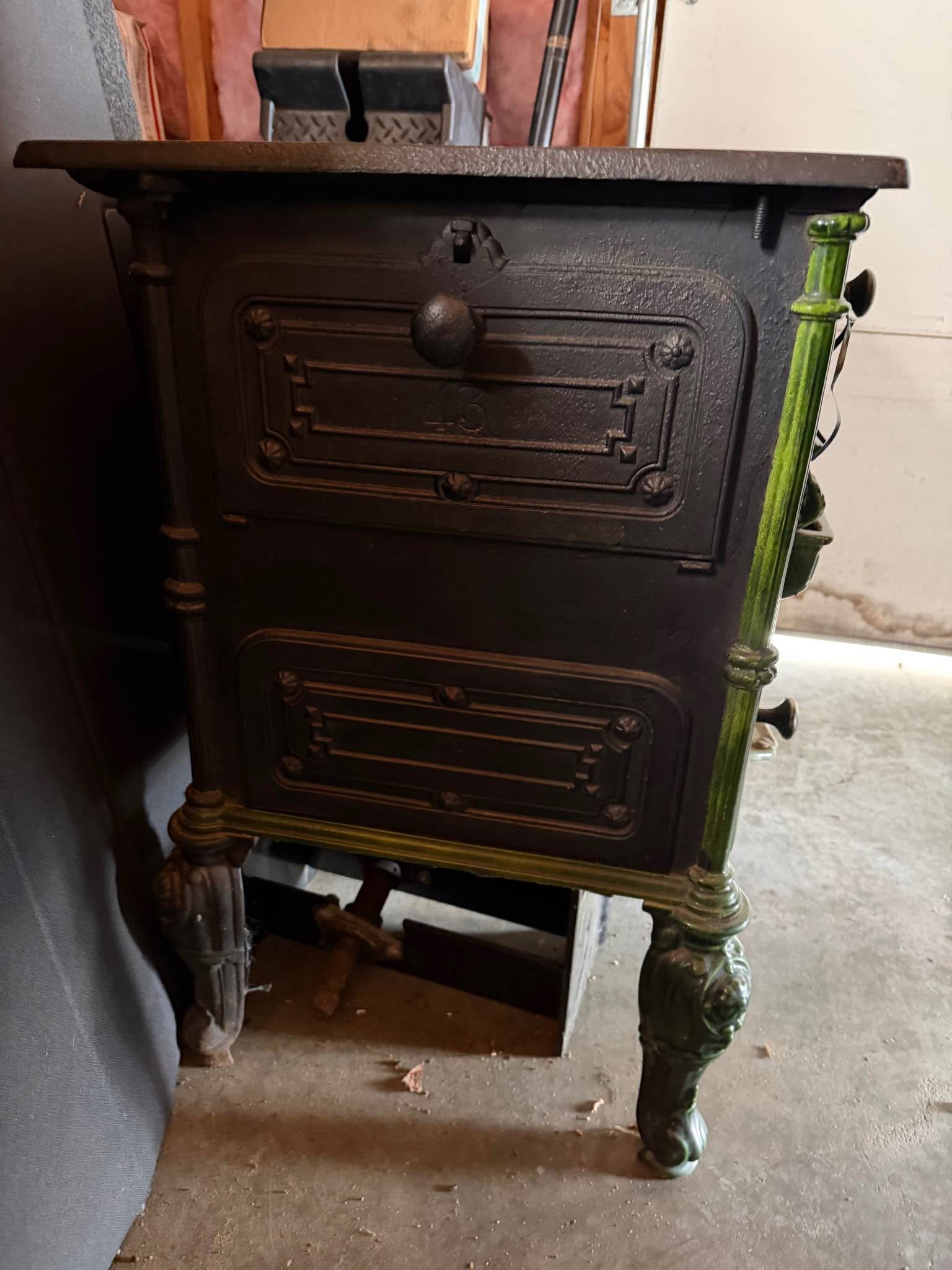 Faure Revin 43 French cooks stove, enameled emerald green. - Stoves ...