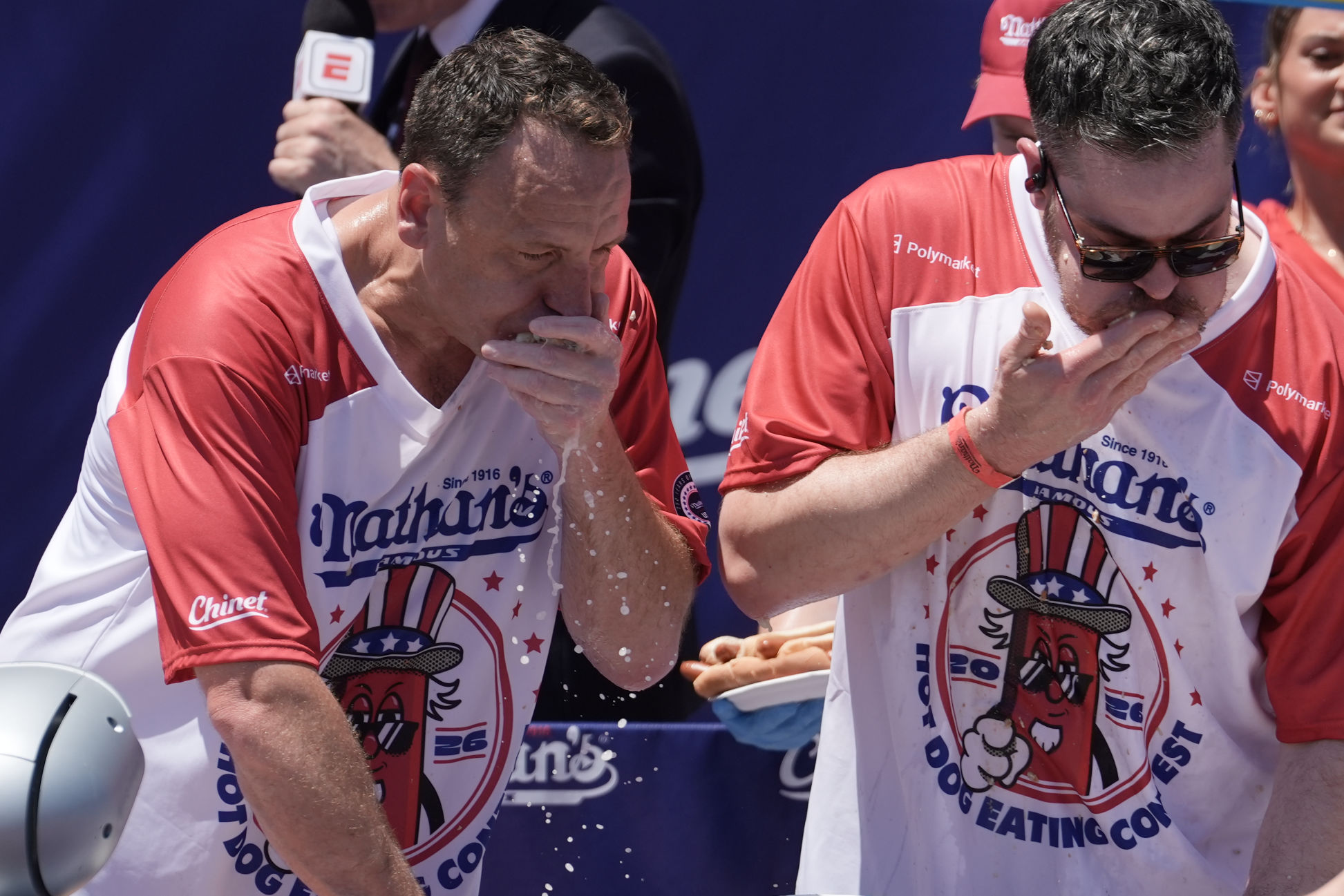 ジョー・ナマス ニューヨーク・ジェッツ ジャージ 1969年 Joey Chestnut eats 66 hot dogs to again claim Mustard Belt at