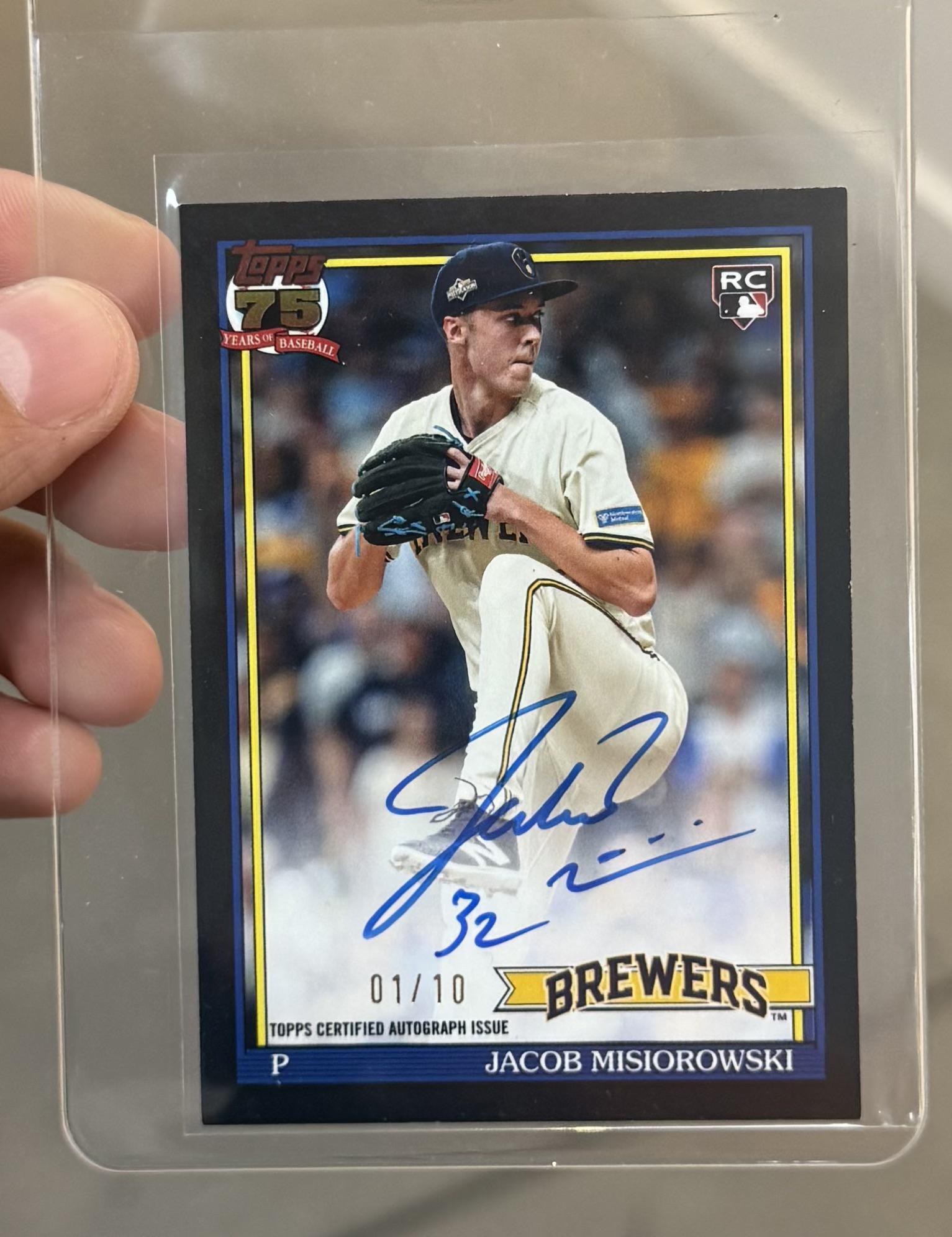 this Jacob Misiorowski rookie autograph is stunning (📸 u/Hdzr3)