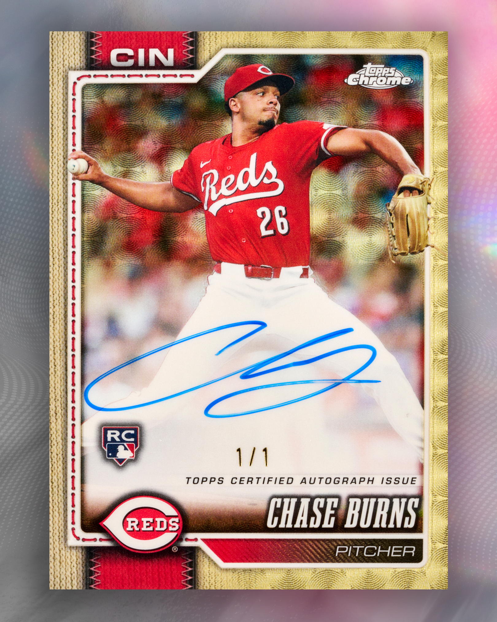 FIRST LOOK: Chase Burns' 1/1 Rookie Superfractor Autograph in 2026
