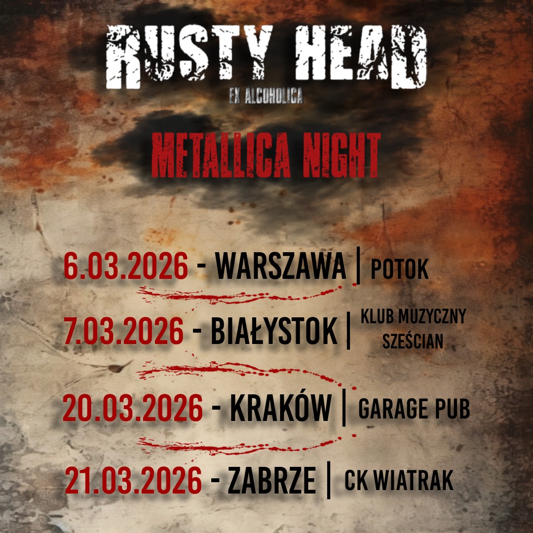 Rusty - 🟠 RUSTY HEAD ON TOUR 2026 🟠 Już od marca powracamy na trasę, a ...