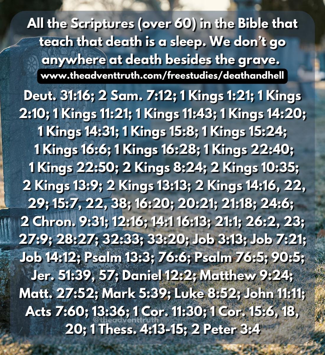 All the Scriptures (over 60) in the... - The Advent Truth | Facebook