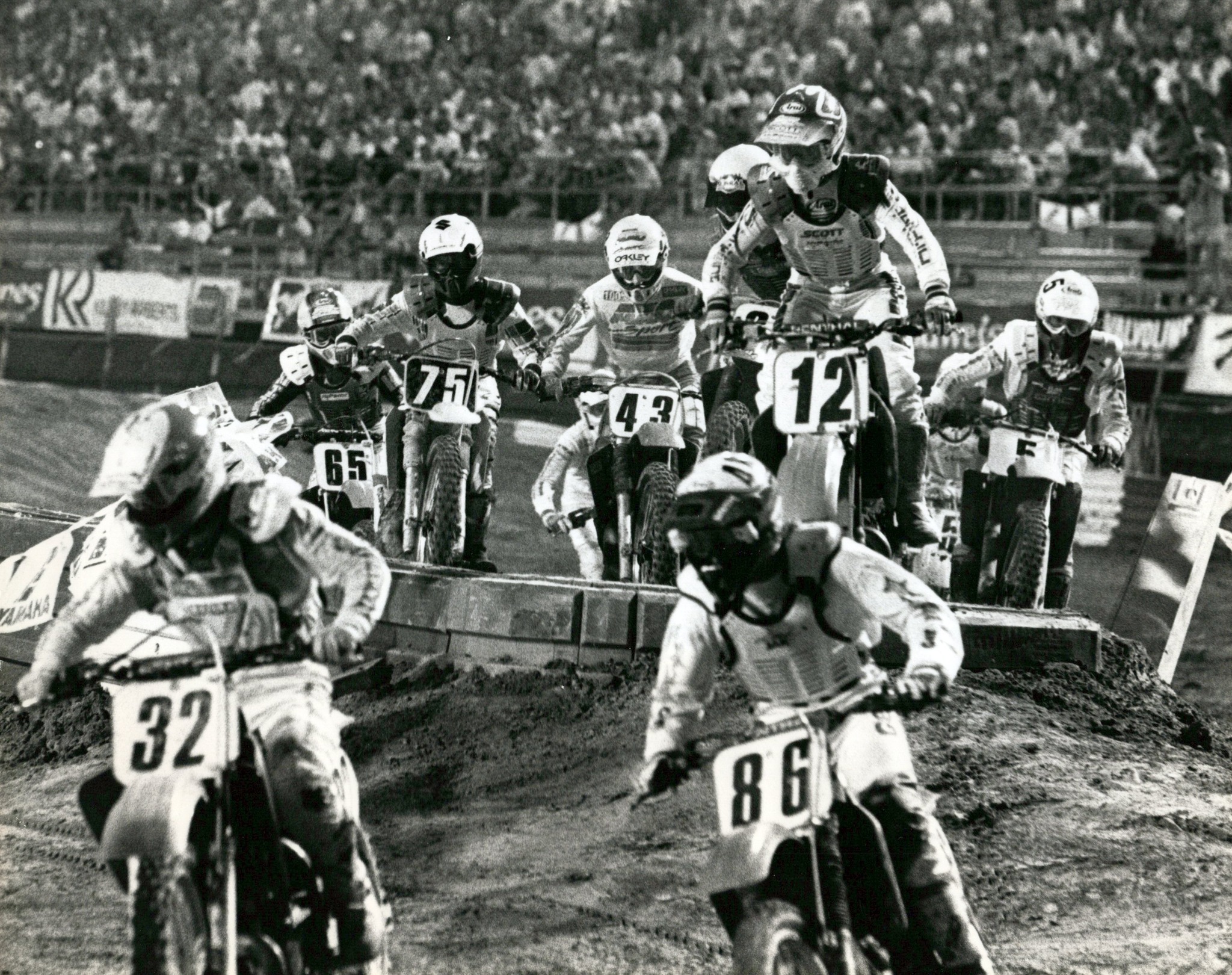 I love this Tom Mueller shot from the 1980 New Orleans Supercross 