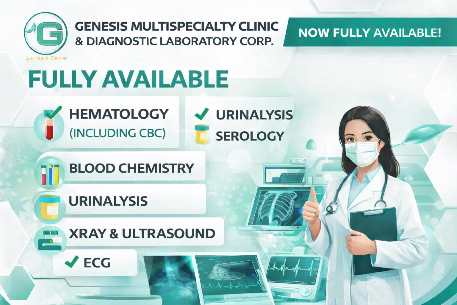 Genesis Multi-Specialty Clinic & Diagnostic Laboratory Corp. | Davao City