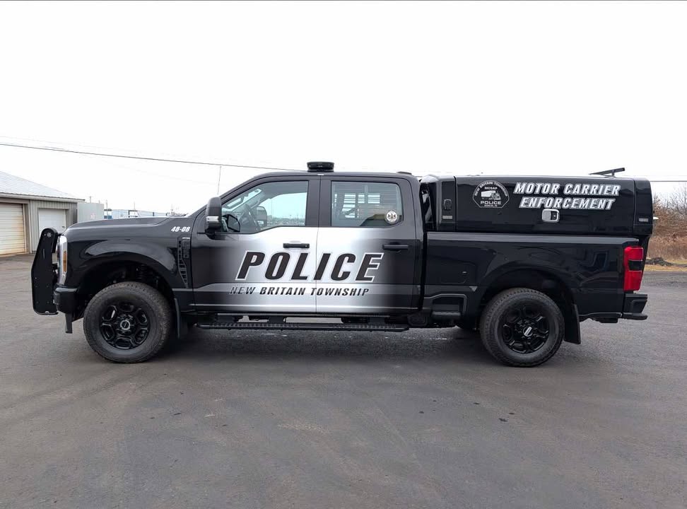 2025 Ford F-350 police truck from New Britain Township