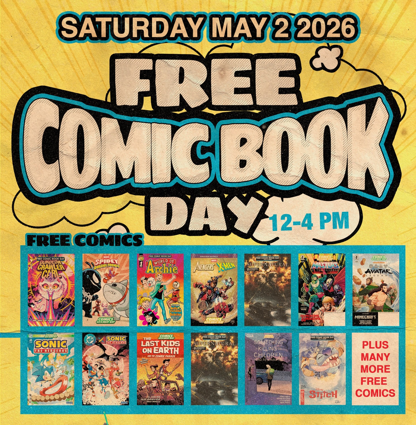 FREE COMIC BOOK DAY + COMICS GIVEAWAY DAY at State of Comics