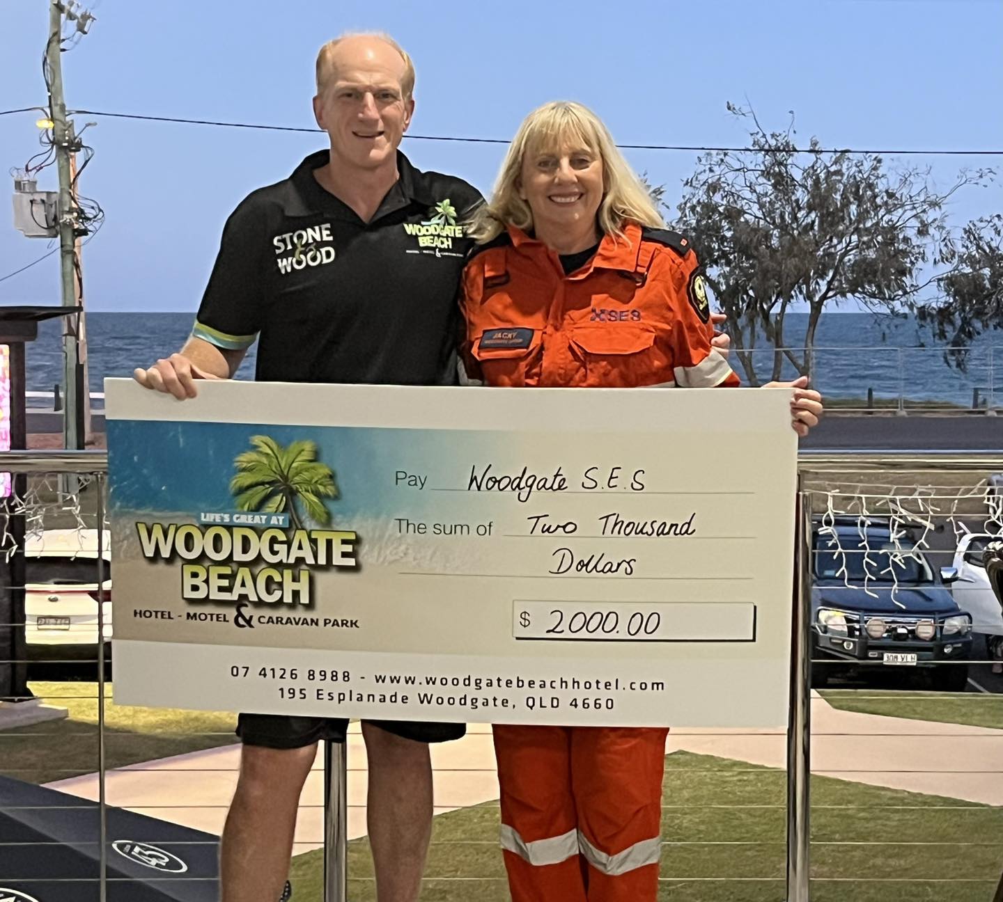 Woodgate - Craig presents Jackie from the Woodgate Beach State ...