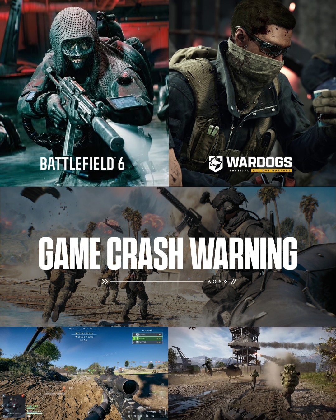 Windows 11 update KB causes crashes in Battlefield 6 and Wardogs