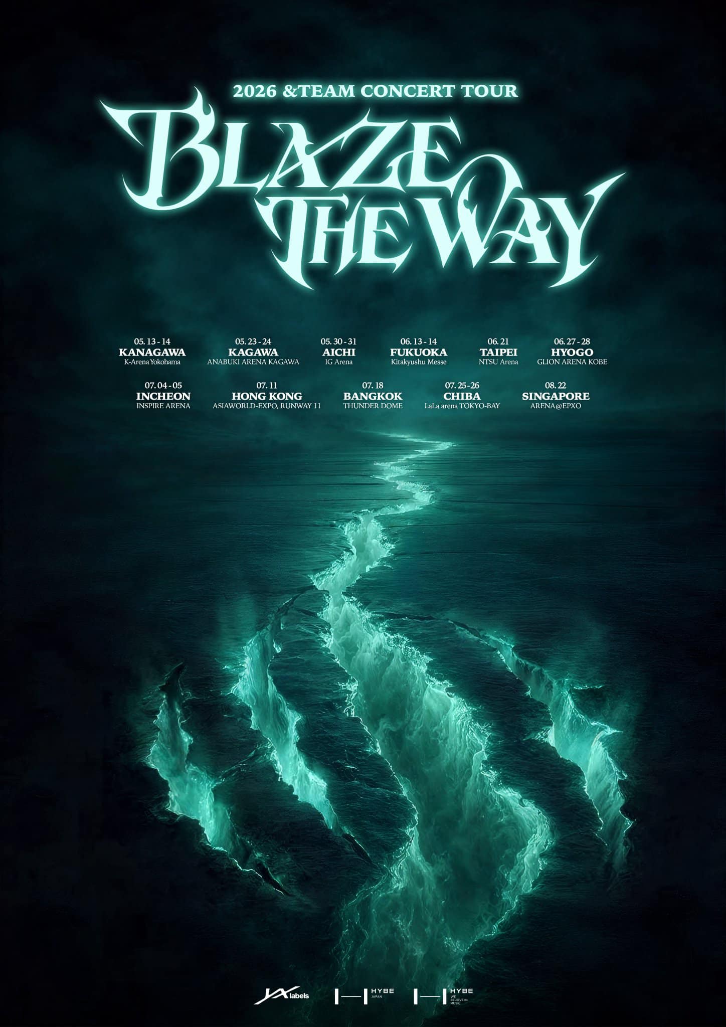 2026 &TEAM CONCERT TOUR 'BLAZE THE WAY' 台北6/21 #andTEAM
