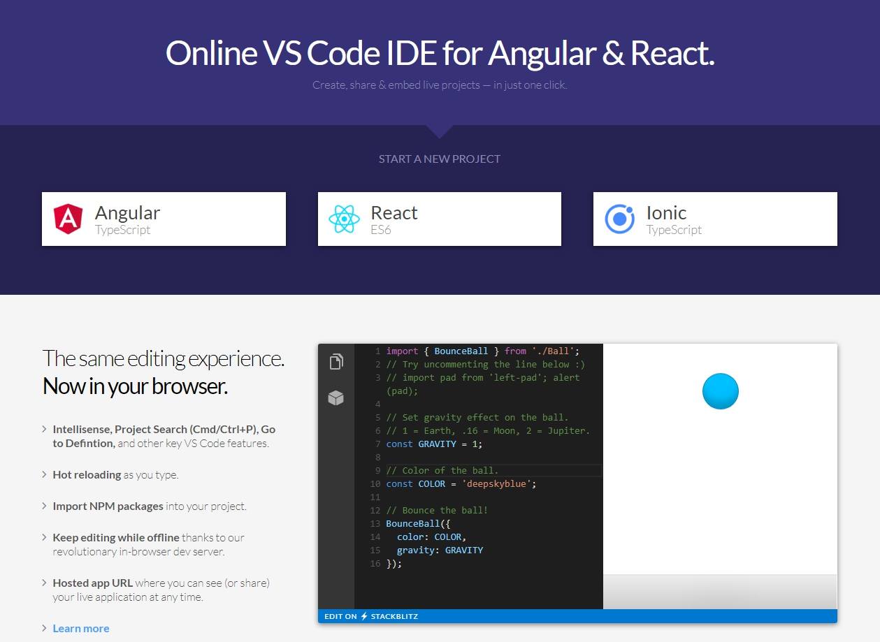 Teerapuch - Stack blitz เป็น Online VS Code IDE...