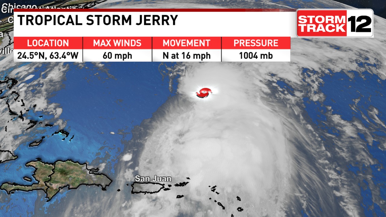 Here's the latest stats on Jerry that... - WCTI StormTrack 12 | Facebook