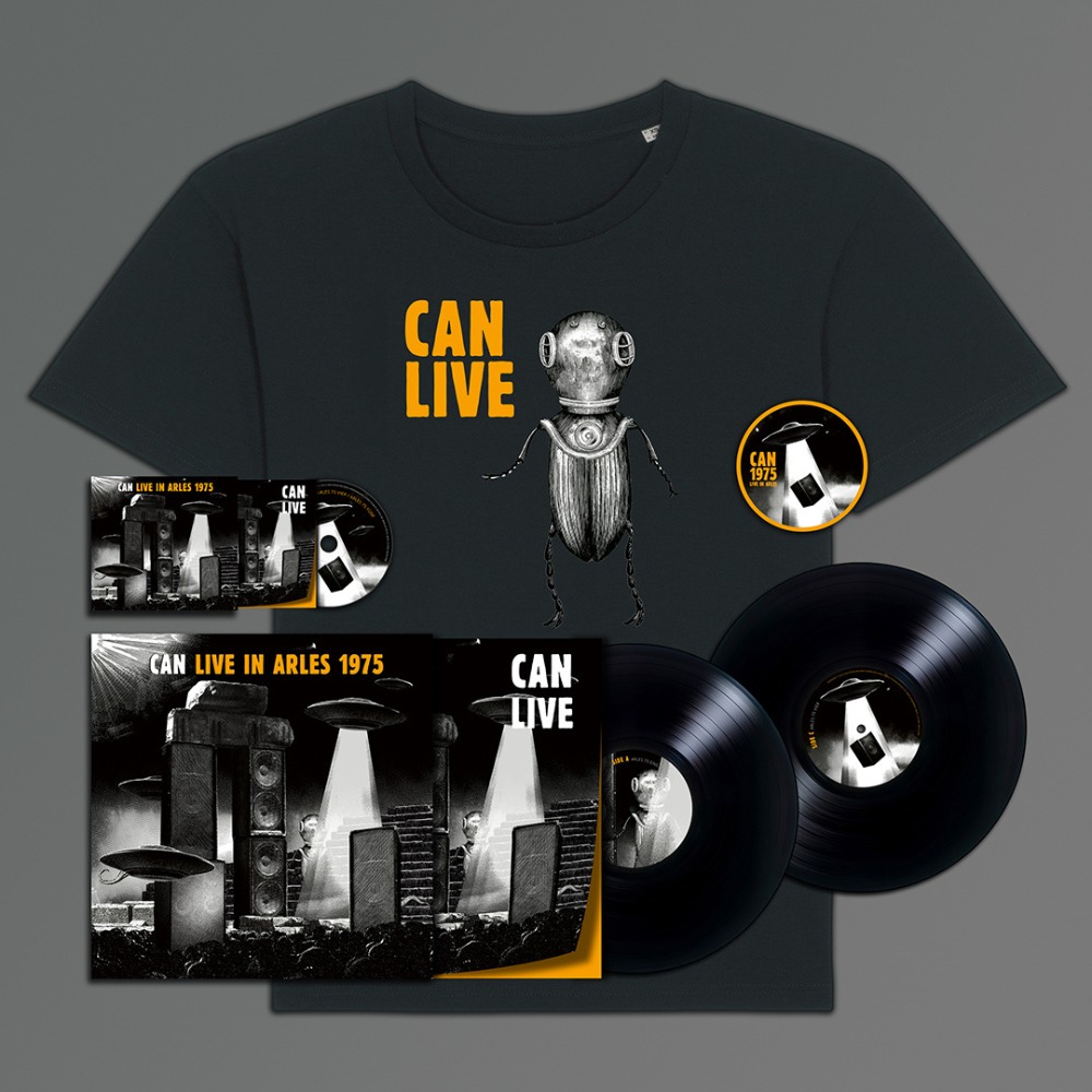 Mute - Grab the CAN – 'Live in Arles 1975' double vinyl, CD, T