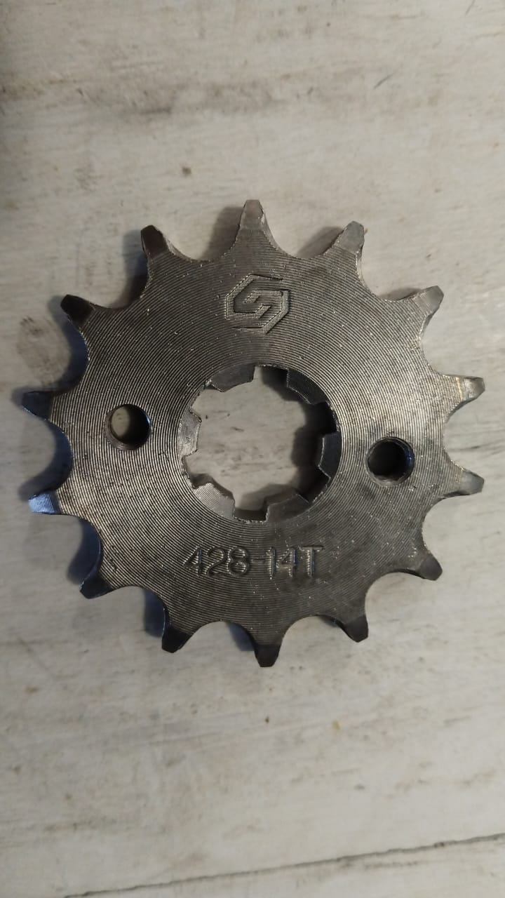 YBR125 Front Sprockets 14 Tooth In stock Rian 081 863 3253 Ferdi