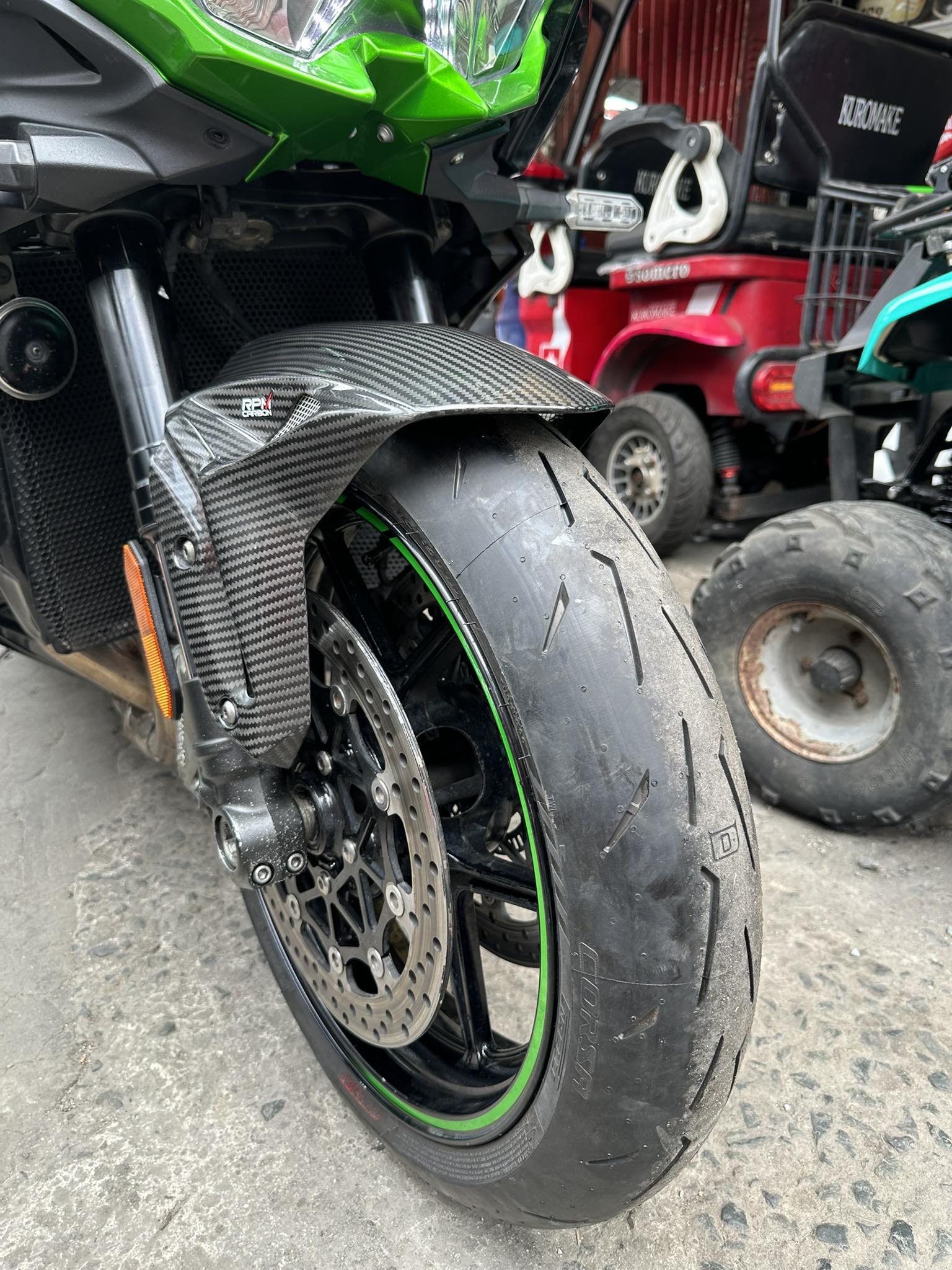 Pirelli tires on a Kawasaki Zh2 Pirelli tires BELOW SRP: Angel