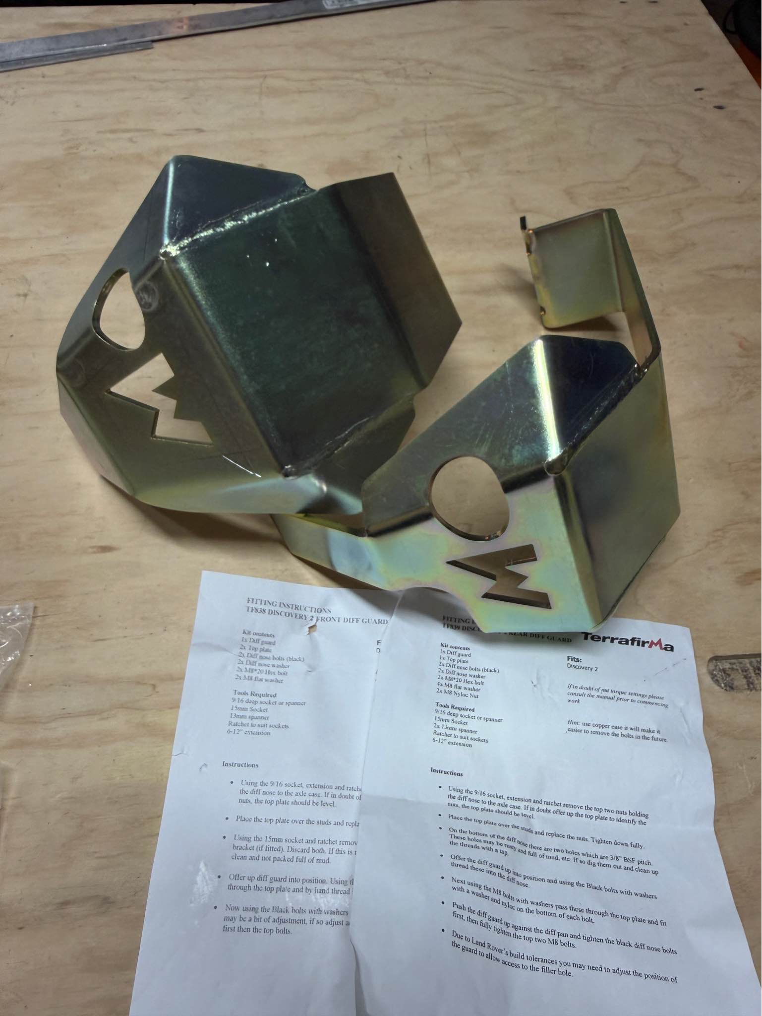 Front and Rear Differential Guard Offroad Protector By Terrafirma For ...