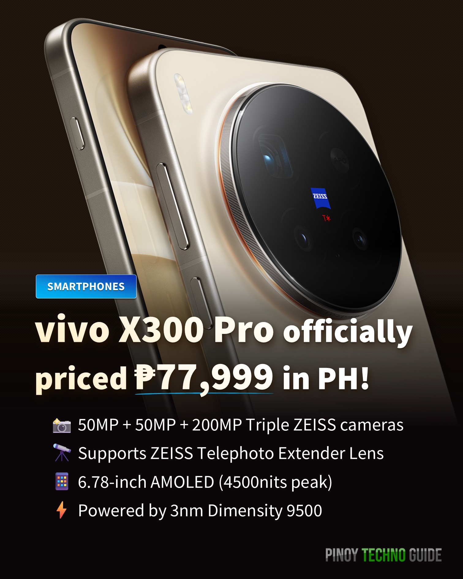 Pinoy - vivo X300 Pro officially priced ₱77,999 in the Philippines! 📸 ...