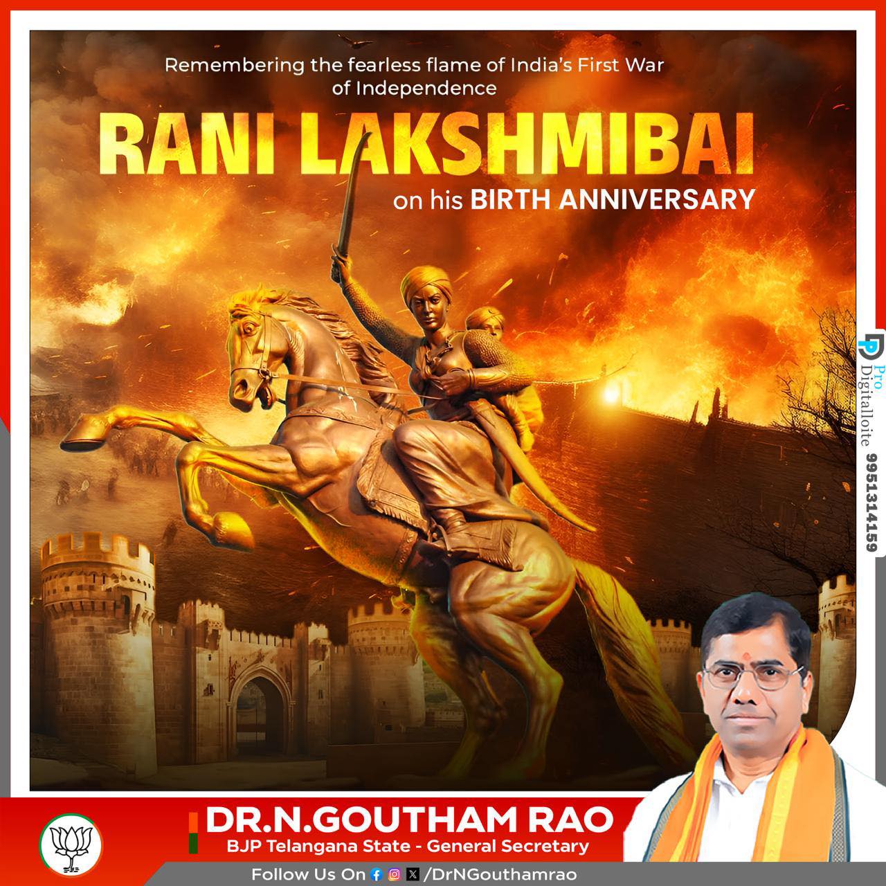 Dr - Remembering the fearless Rani of #Jhansi, #Laxmibai on her birth ...