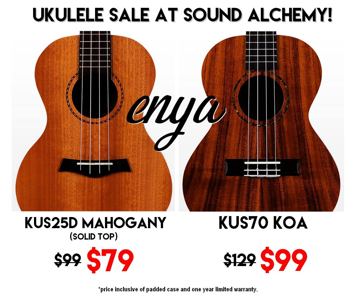 Sound - Ukulele Sale @ Sound Alchemy! The Enya Kaka KUS25D Solid 