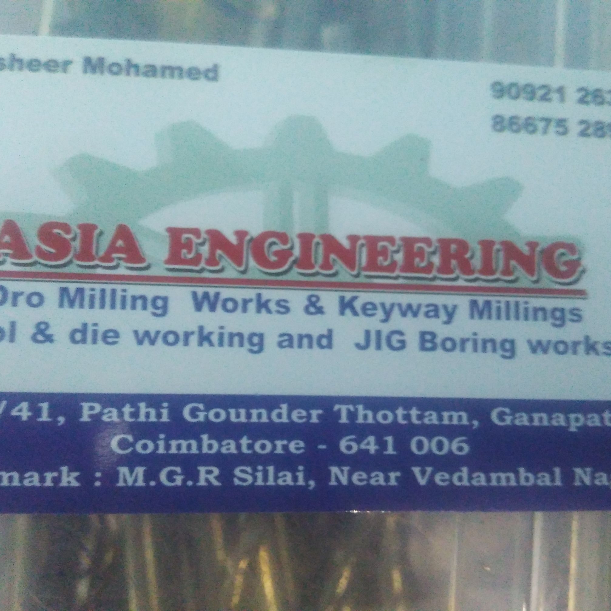 ASIA Engineering-... - ASIA Engineering- Coimbatore