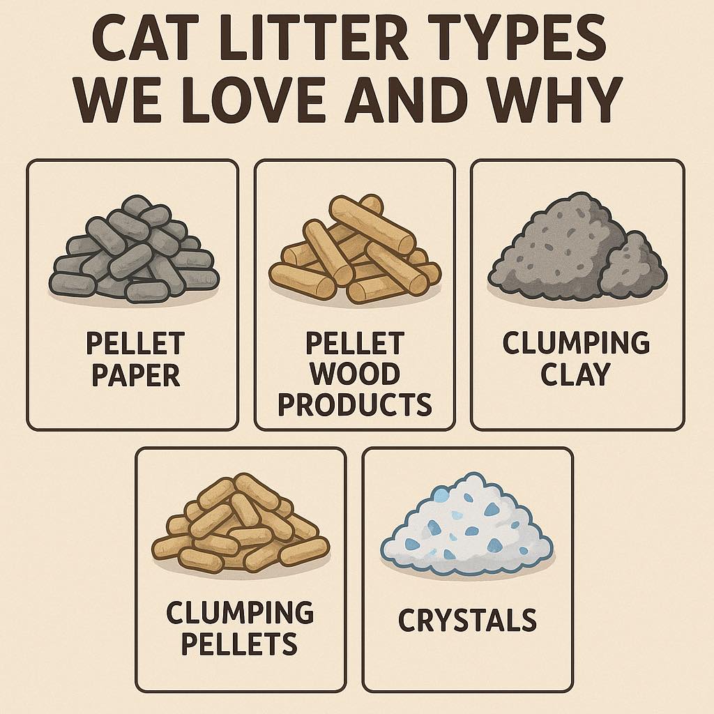 Born - 🐾 Cat Litter Types We Love (and Why!) 🐾 Not all litters are ...